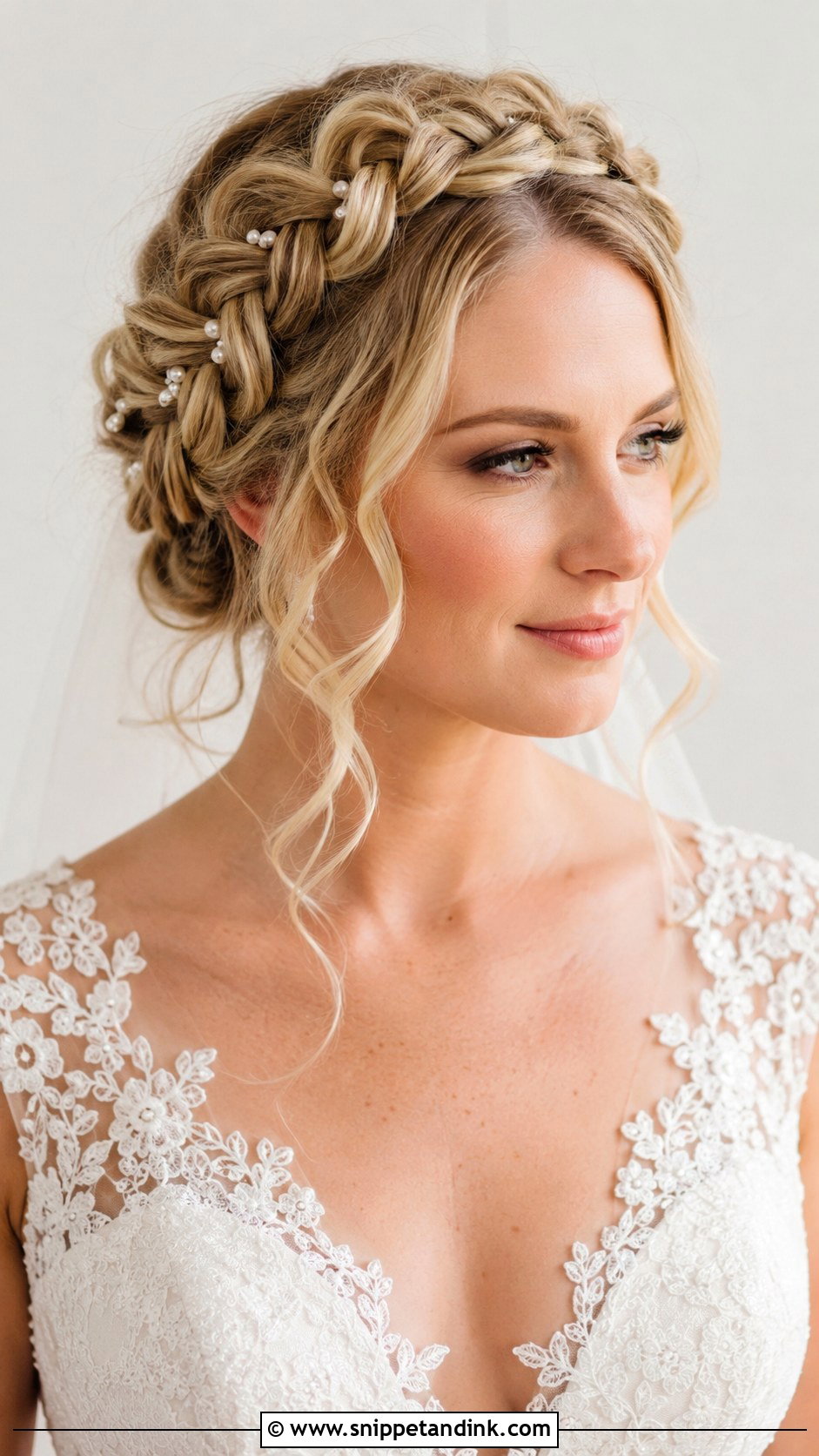 Crown Braid Wedding Hair - Snippet and Ink - 20 Braided Hair for Wedding Ideas