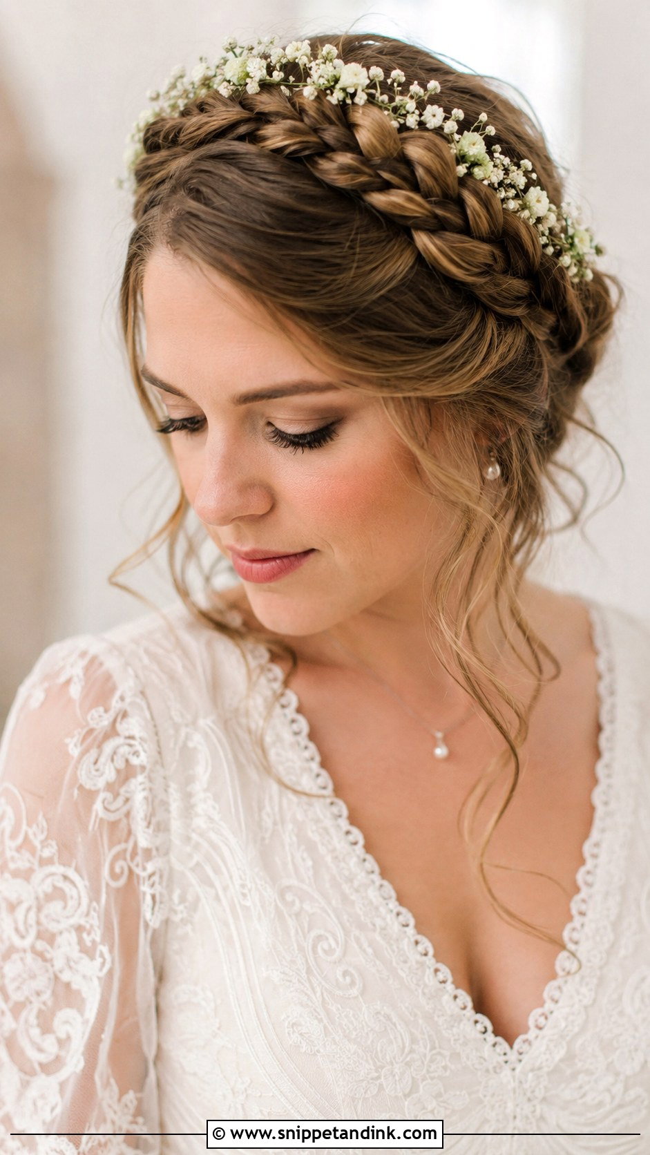 Crown Braid Wedding Hair - Snippet and Ink - 25 Easy Wedding Hair Ideas