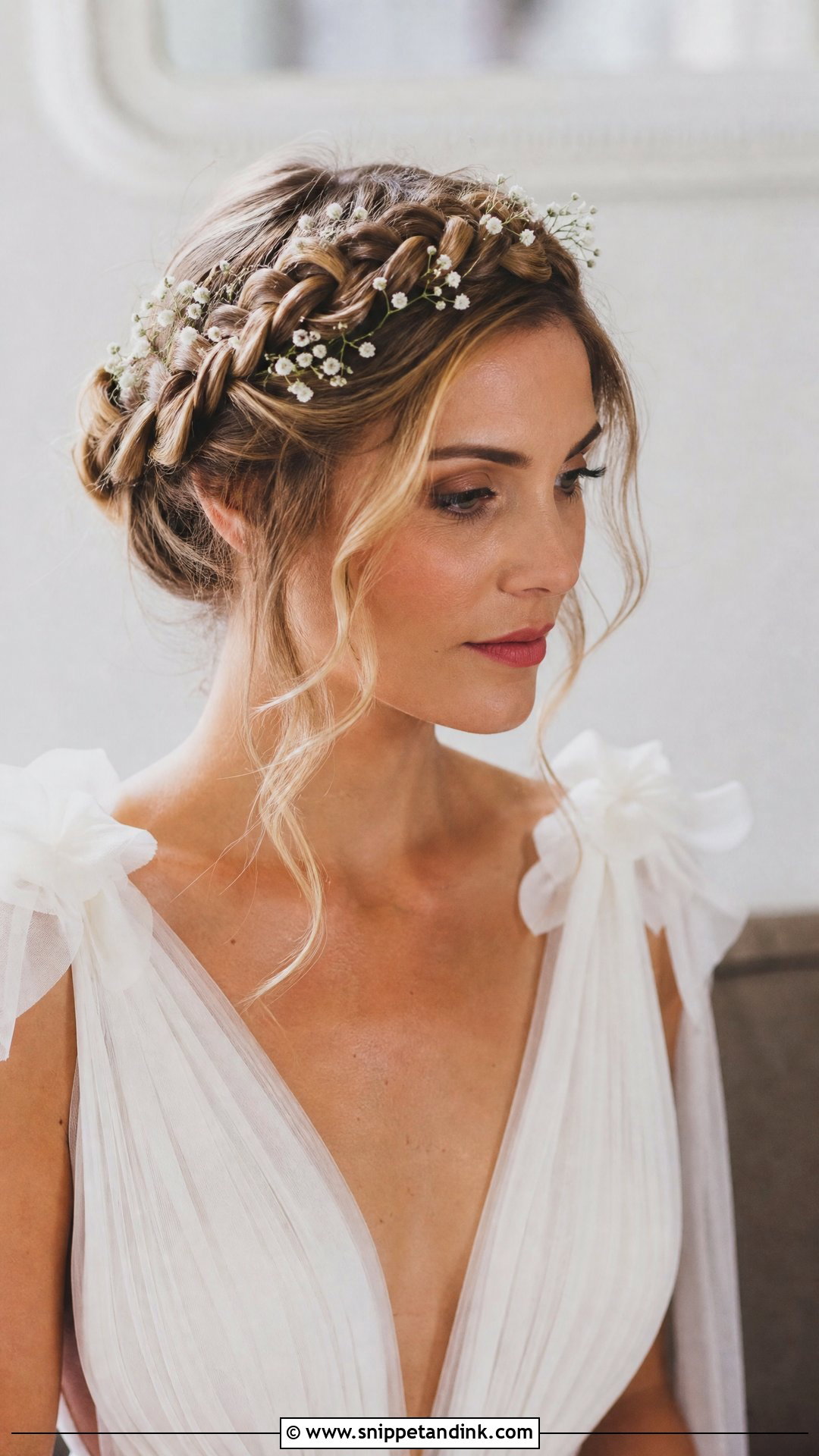 Crown Braid Wedding Hair - Snippet and Ink - 15 Braided Wedding Hairstyle Ideas