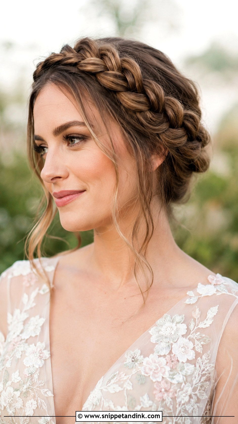 Crown Braid Wedding Hairstyle - Snippet and Ink - 15 Hairstyles for Women in Wedding