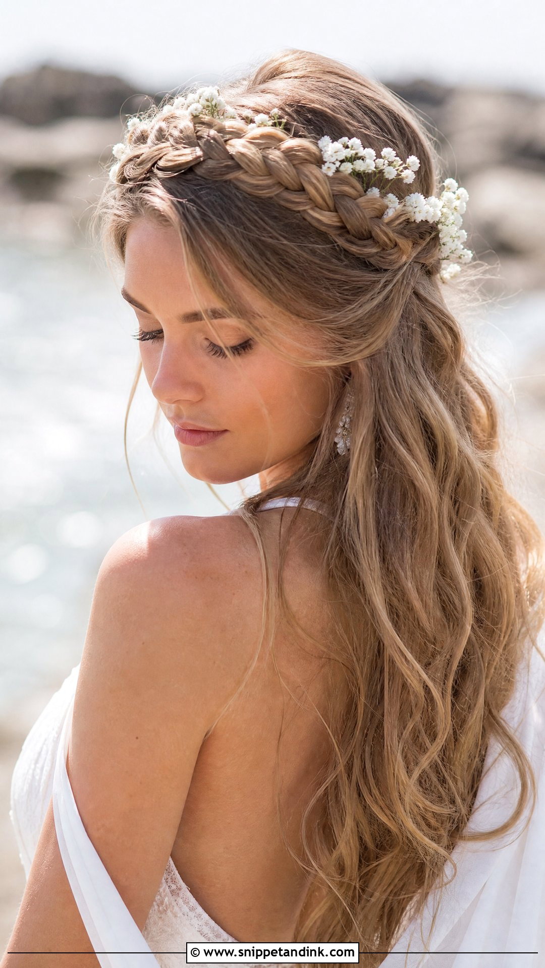 Crown Braid Wedding Hairstyle - Snippet and Ink - 20 Hairstyles on Wedding