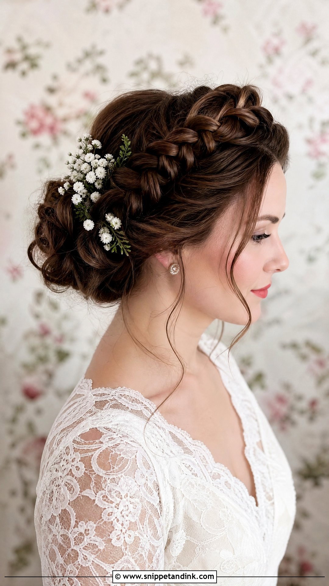 Crown Braid Wedding Hairstyle - Snippet and Ink - 20 Wedding Hair Braids