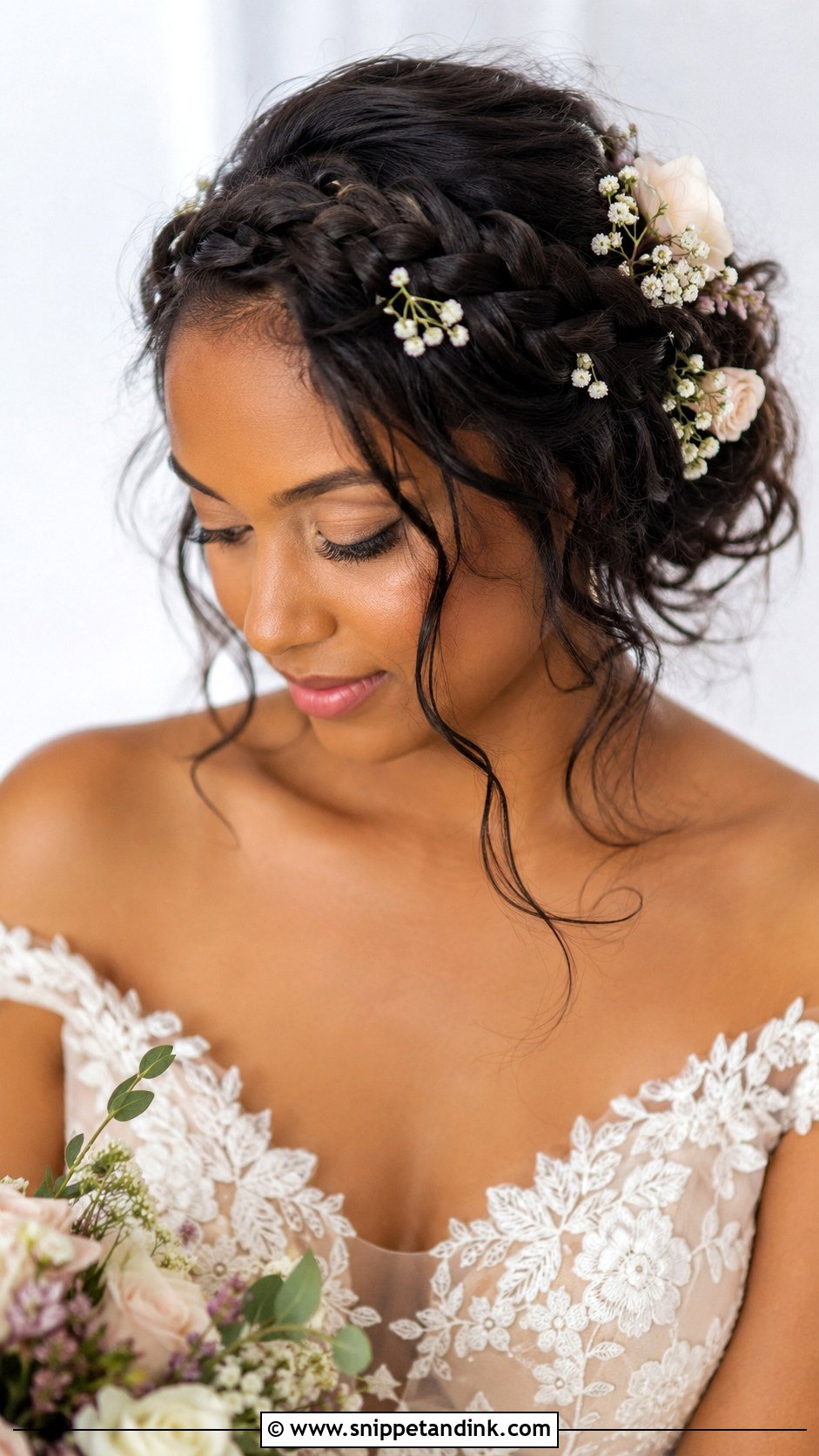 Crown Braid Wedding Hairstyle - Snippet and Ink - 20 Wedding Hair Styles Black Women