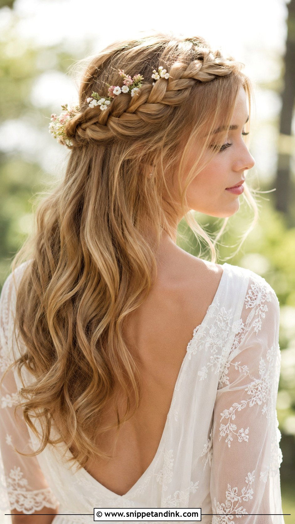 Crown Braid Wedding Hairstyle - Snippet and Ink - 25 Chic Wedding Hair Ideas