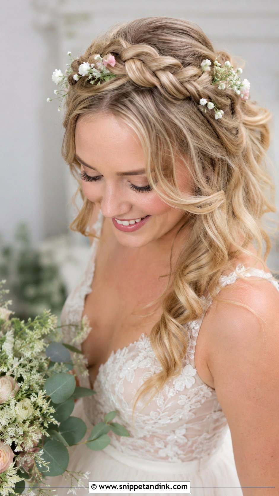Crown Braid Wedding Hairstyle - Snippet and Ink - 25 Hair Ideas for Wedding
