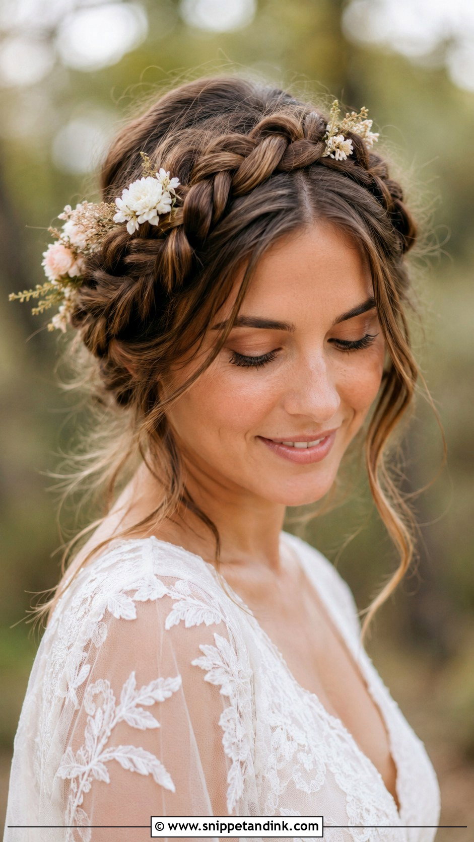 Crown Braid Wedding Hairstyle - Snippet and Ink - 30 Wedding Hairstyles for Bride