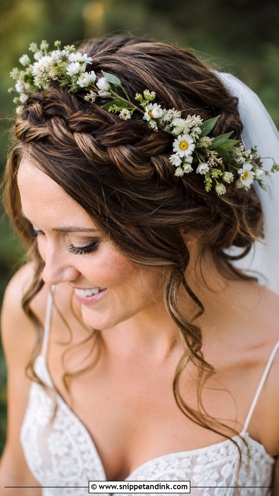 Crown Braid Wedding Hairstyle - Snippet and Ink - 30 Wedding Updos for Long Hair