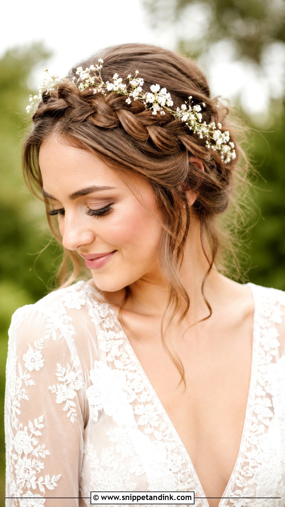 Crown Braid Wedding Hairstyle - Snippet and Ink - 35 Hairstyles for Wedding