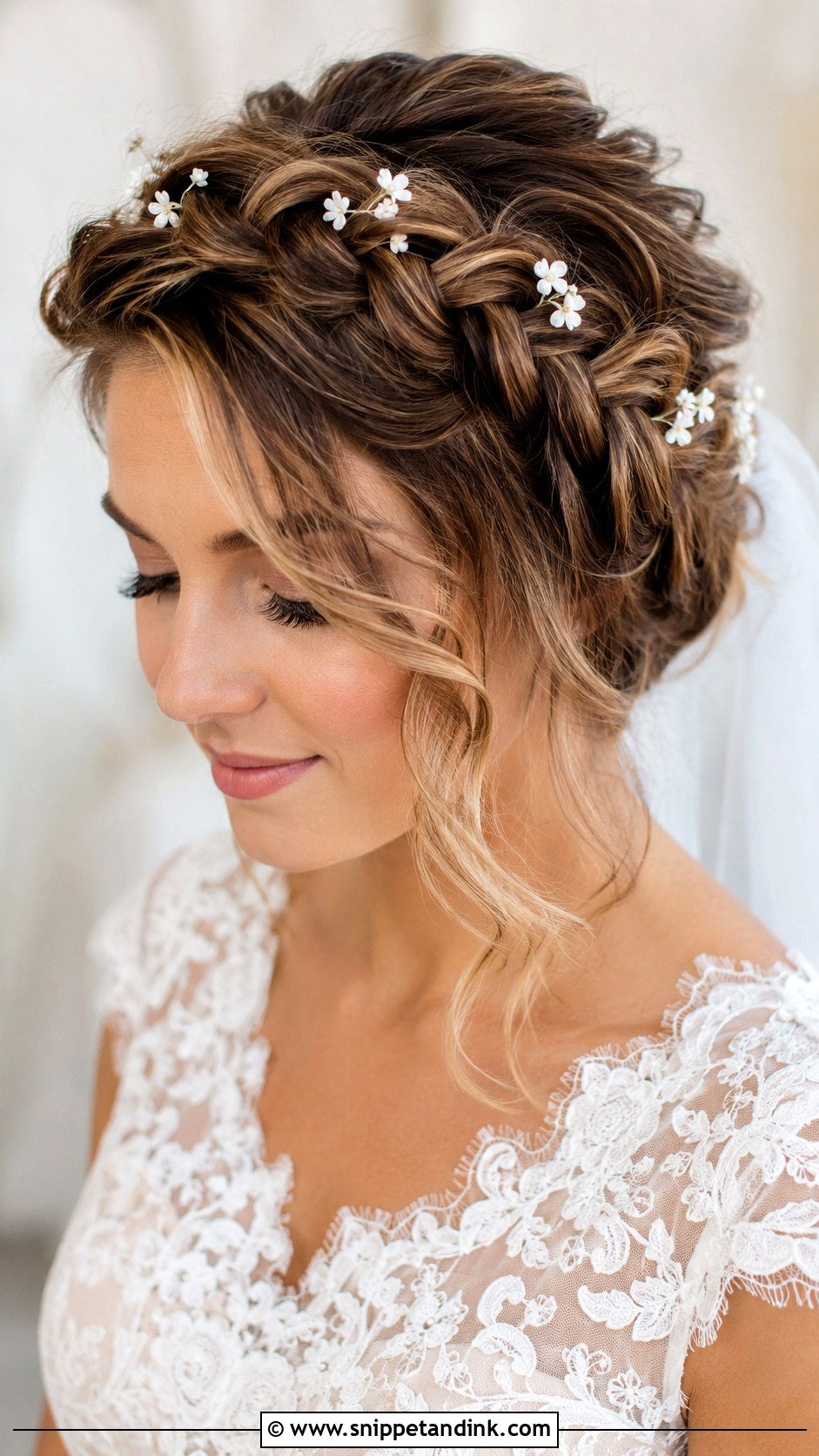 Crown Braid Wedding Hairstyle - Snippet and Ink - 15 Wedding Hairstyles Ideas