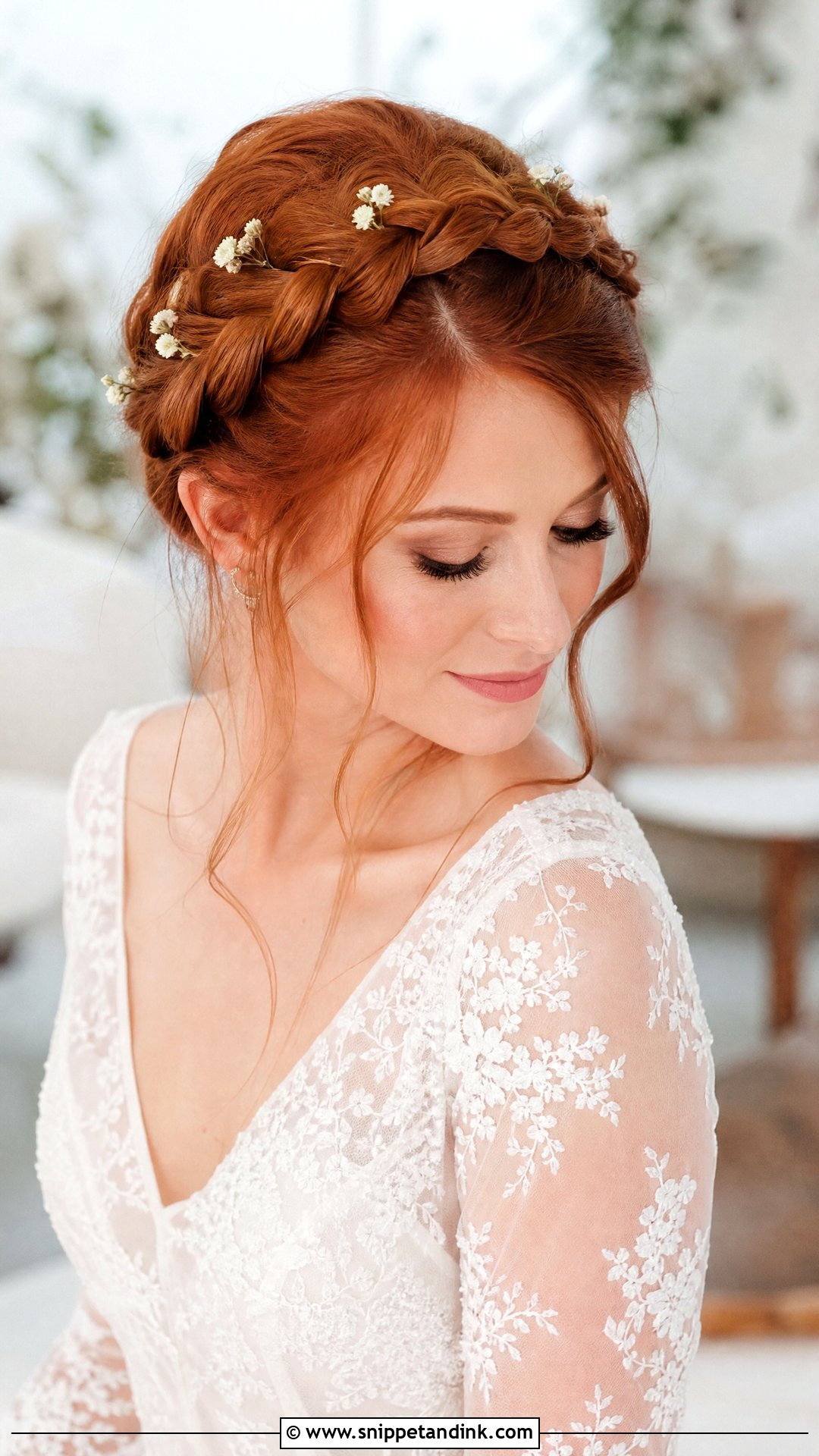 Crown Braid Wedding Hairstyle For Long Hair - Snippet and Ink - 15 Braided Wedding Style Ideas Hairstyles for Long Hair