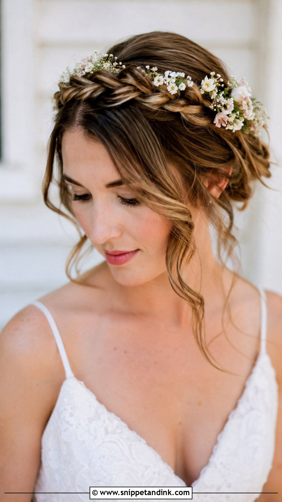 Crown Braid Wedding Hairstyle for Long Hair - Snippet and Ink - 25 Hairstyle for Long Hair Wedding Ideas