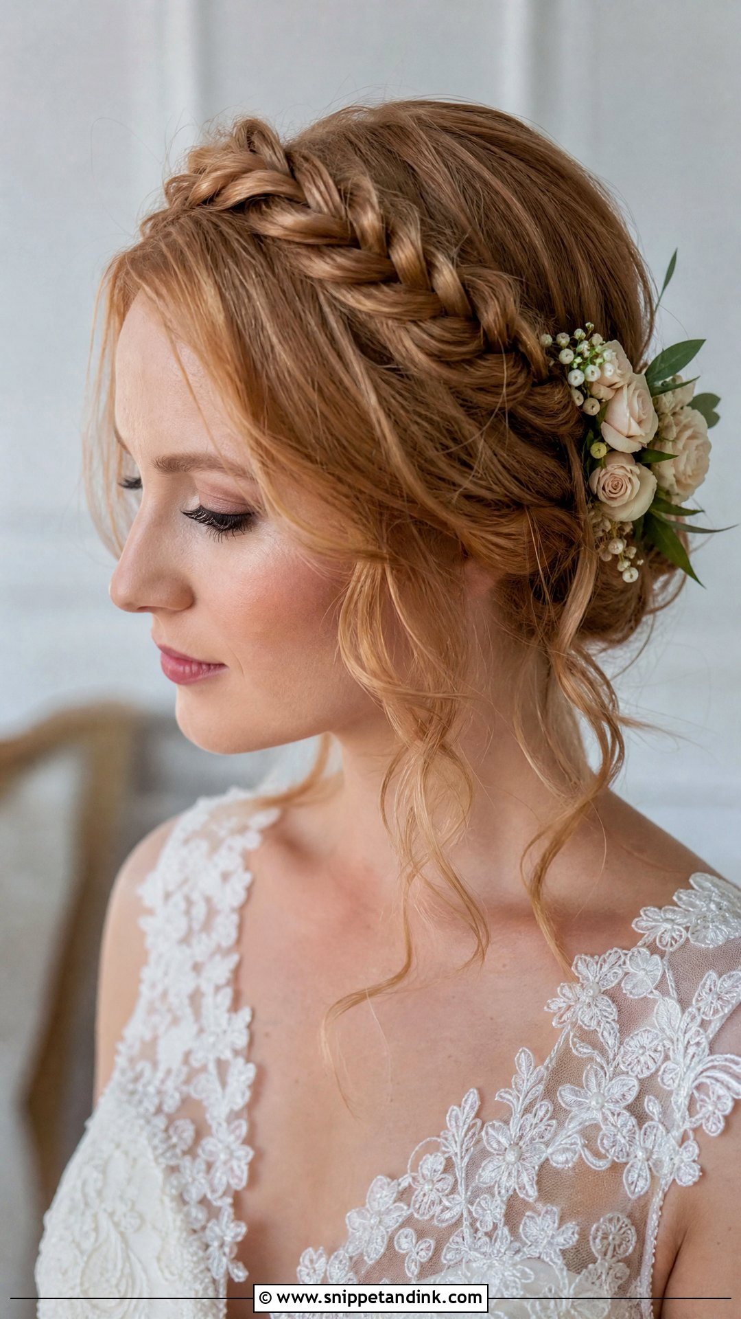 Crown Braid Wedding Hairstyle - Snippet and Ink - 15 Basic Wedding Hairstyles