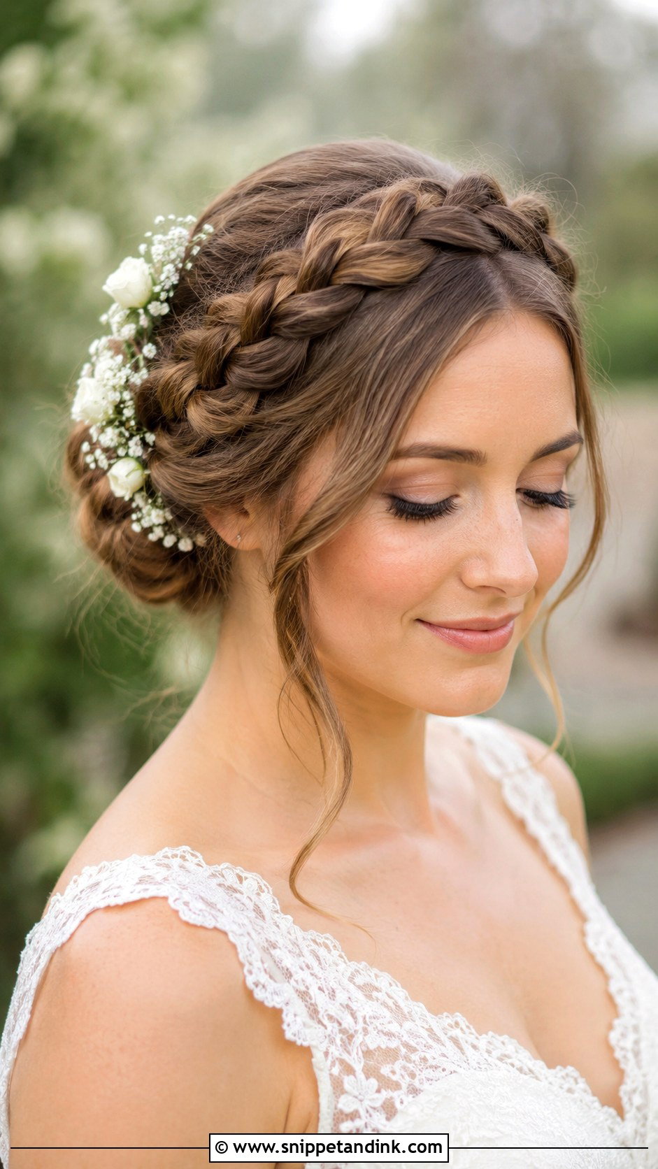 Crown Braid Wedding Updo - Snippet and Ink - 25 Braided Wedding Hairstyles