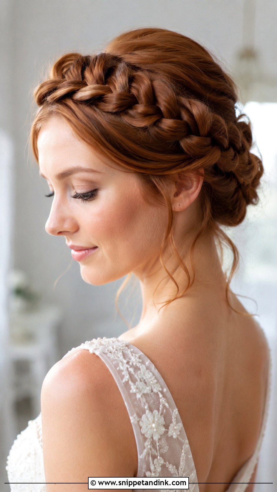 Crown Braid Wedding Updo - Snippet and Ink - 25 Bridal Hairstyles with Braids
