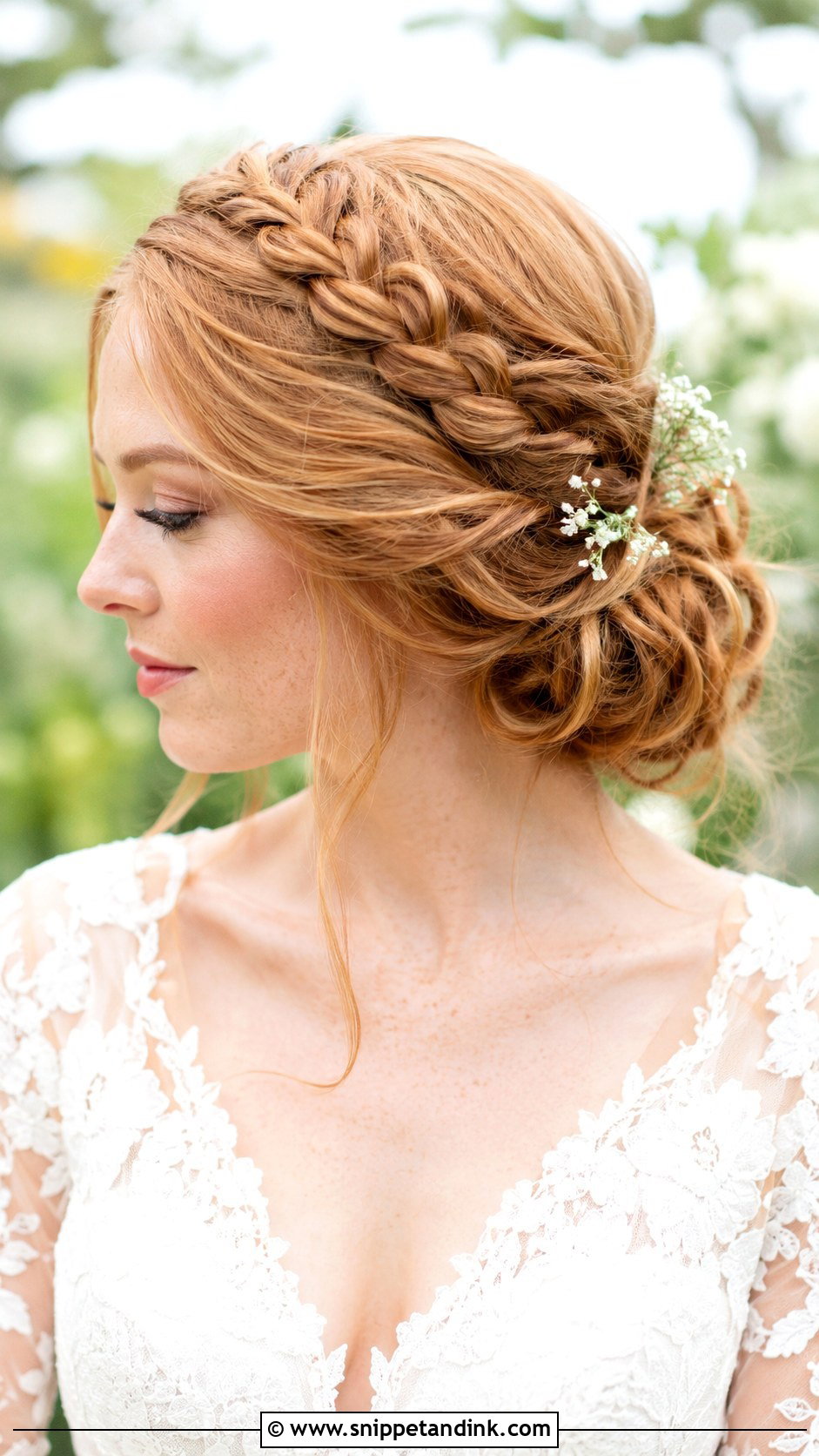 Crown Braid Wedding Updo - Snippet and Ink - 20 Long Hair Wedding Updo Ideas