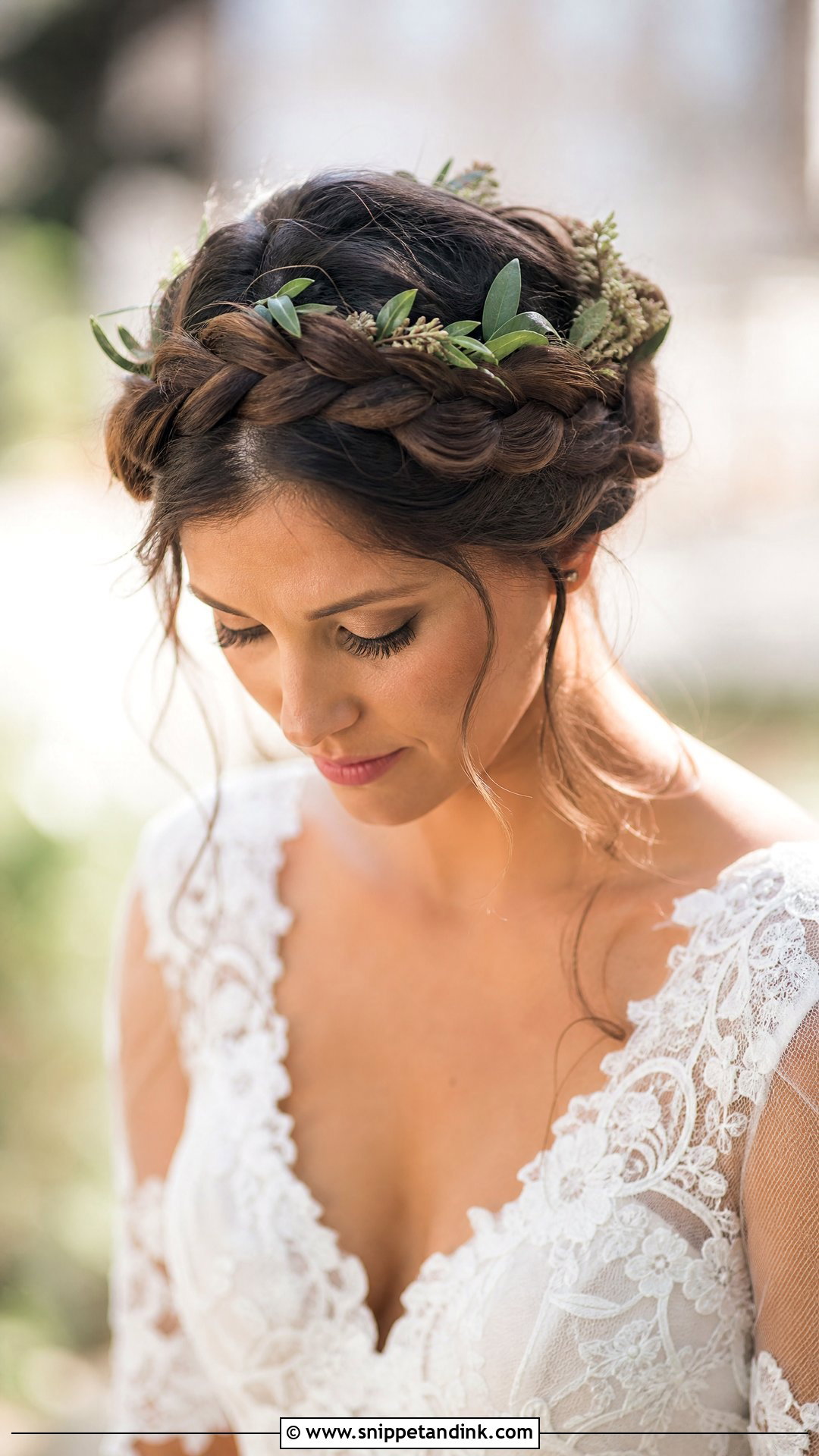 Crown Braid Wedding Updo - Snippet and Ink - 20 Up Hairstyles for Wedding