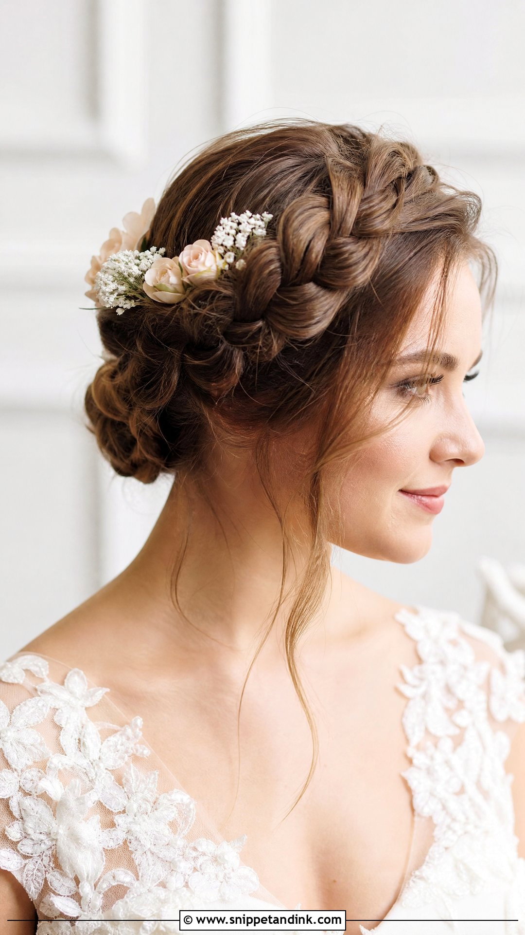 Crown Braid Wedding Updo - Snippet and Ink - 20 Updo Wedding Hairstyles for Bride