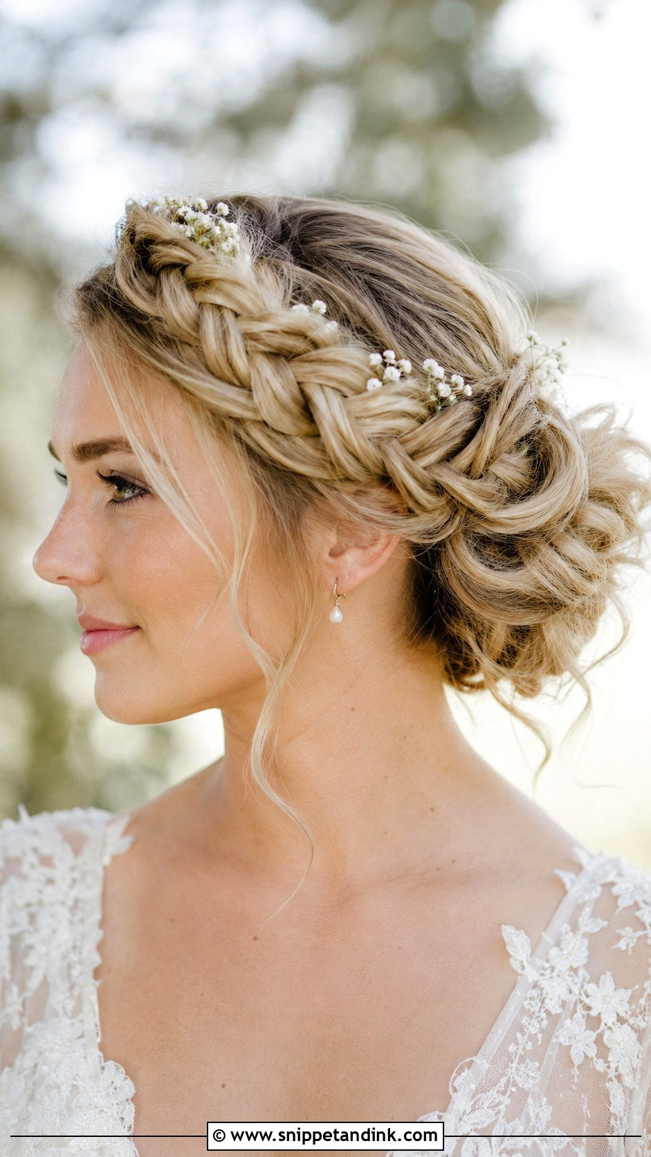 Crown Braid Wedding Updo - Snippet and Ink - 20 Wedding Bride Updo Hairstyles