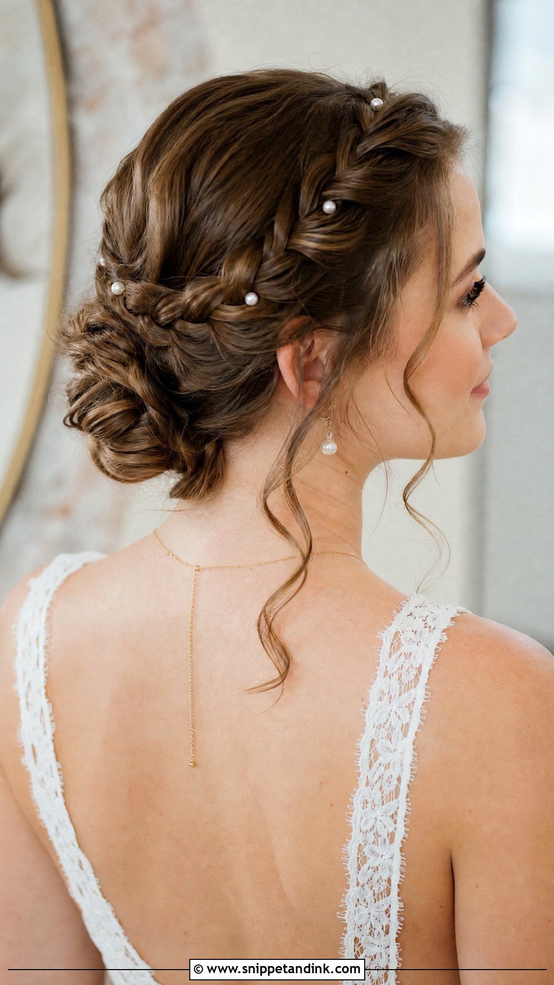 Crown Braid Wedding Updo For Long Hair - Snippet and Ink - 20 Up Hairstyles for Long Hair Wedding