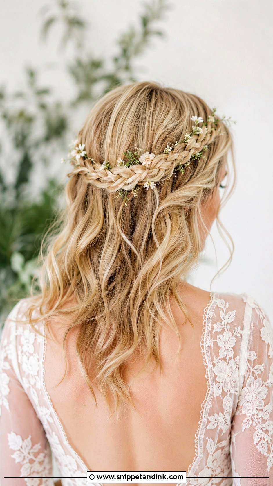 Crown Braid Wig - Snippet and Ink - 20 Wedding Wig Hairstyles