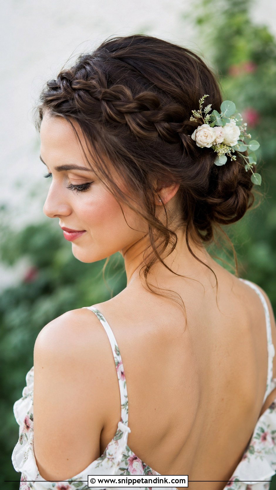 Crown Braid With Bun - Snippet and Ink - 30 Hairstyles for Engagement Bride