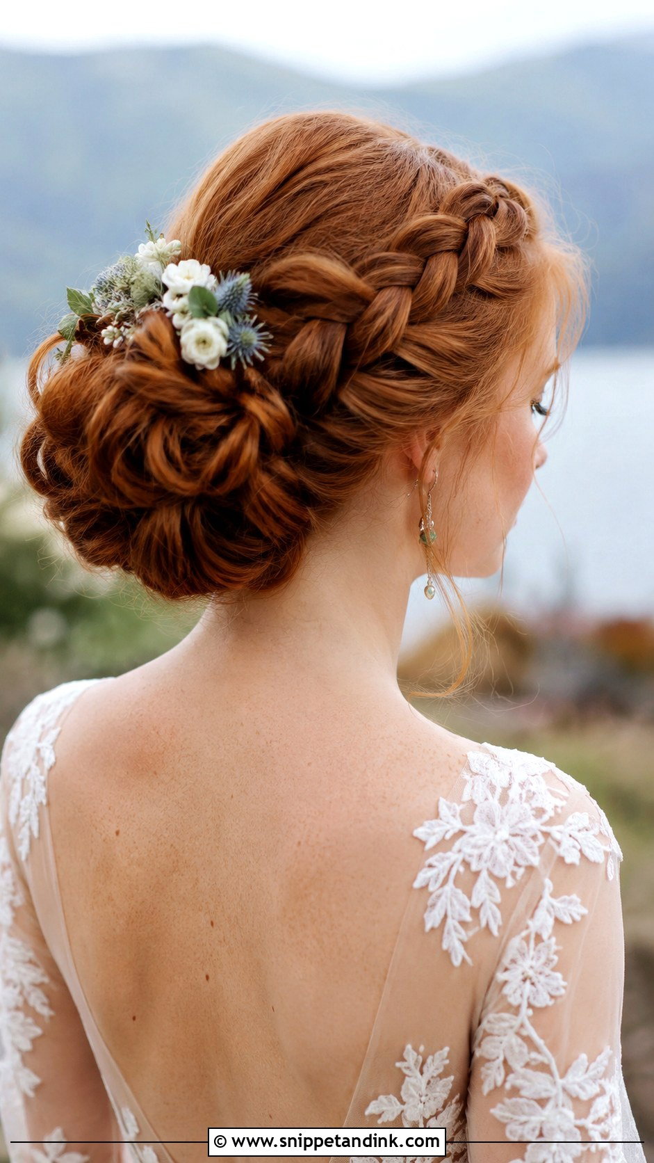 Crown Braid With Bun Wedding Hairstyle - Snippet and Ink - 35 Wedding Hairstyles