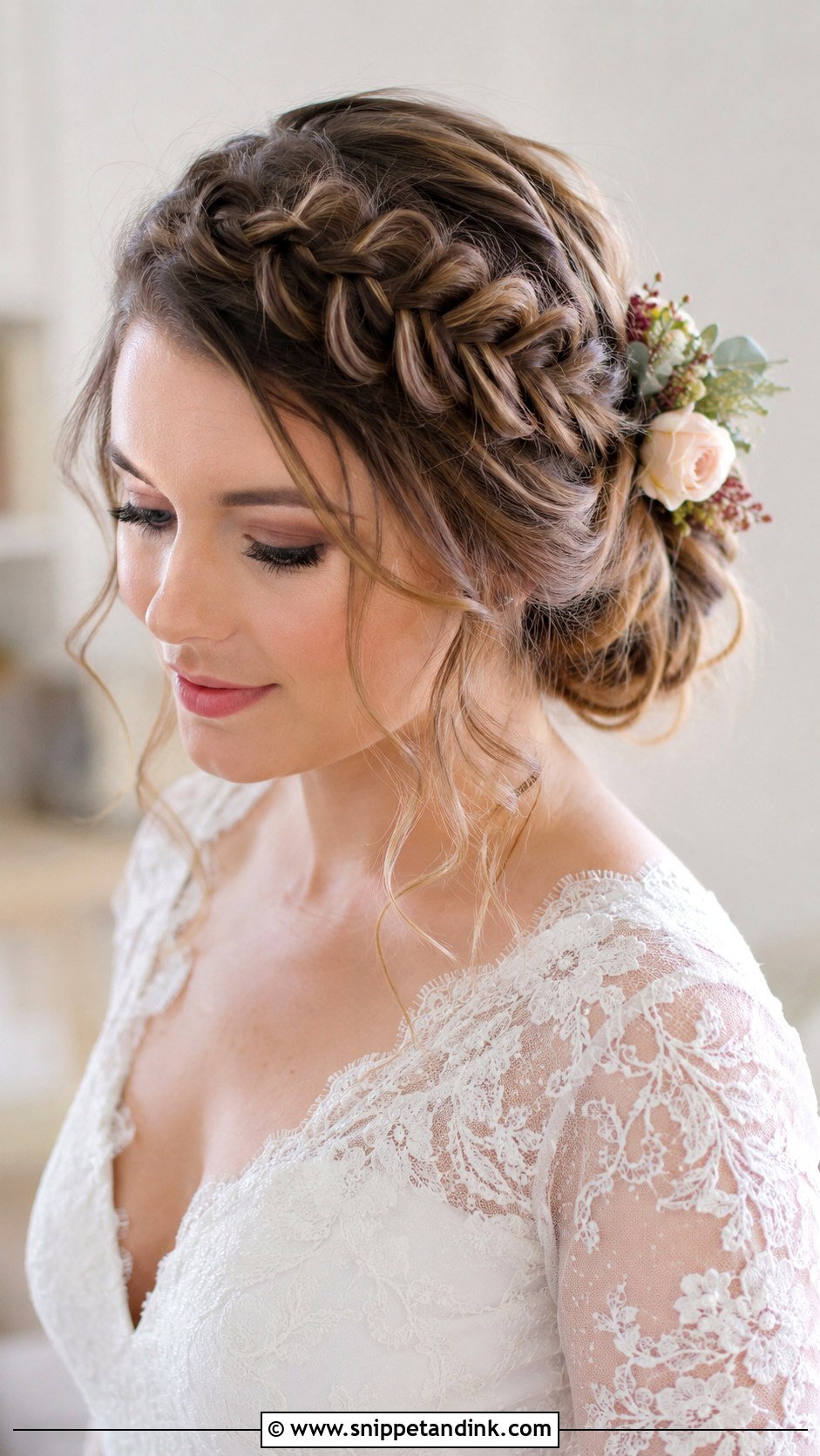 Crown Braid With Bun - Snippet and Ink - 20 Hairstyles for Weddings the Bride