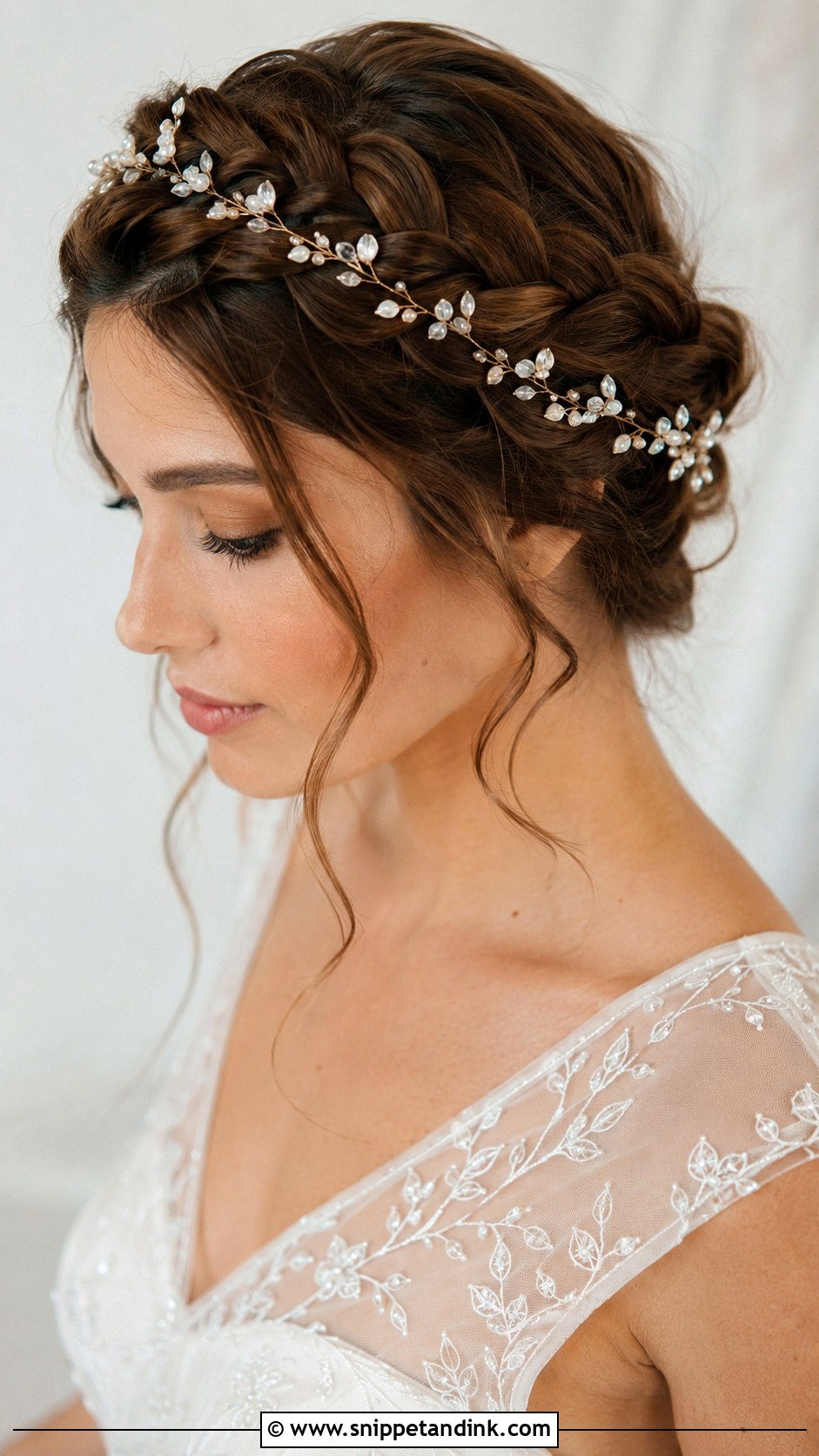 Crown Braid With Hair Vine - Snippet and Ink - 20 Hair Vine Hairstyles