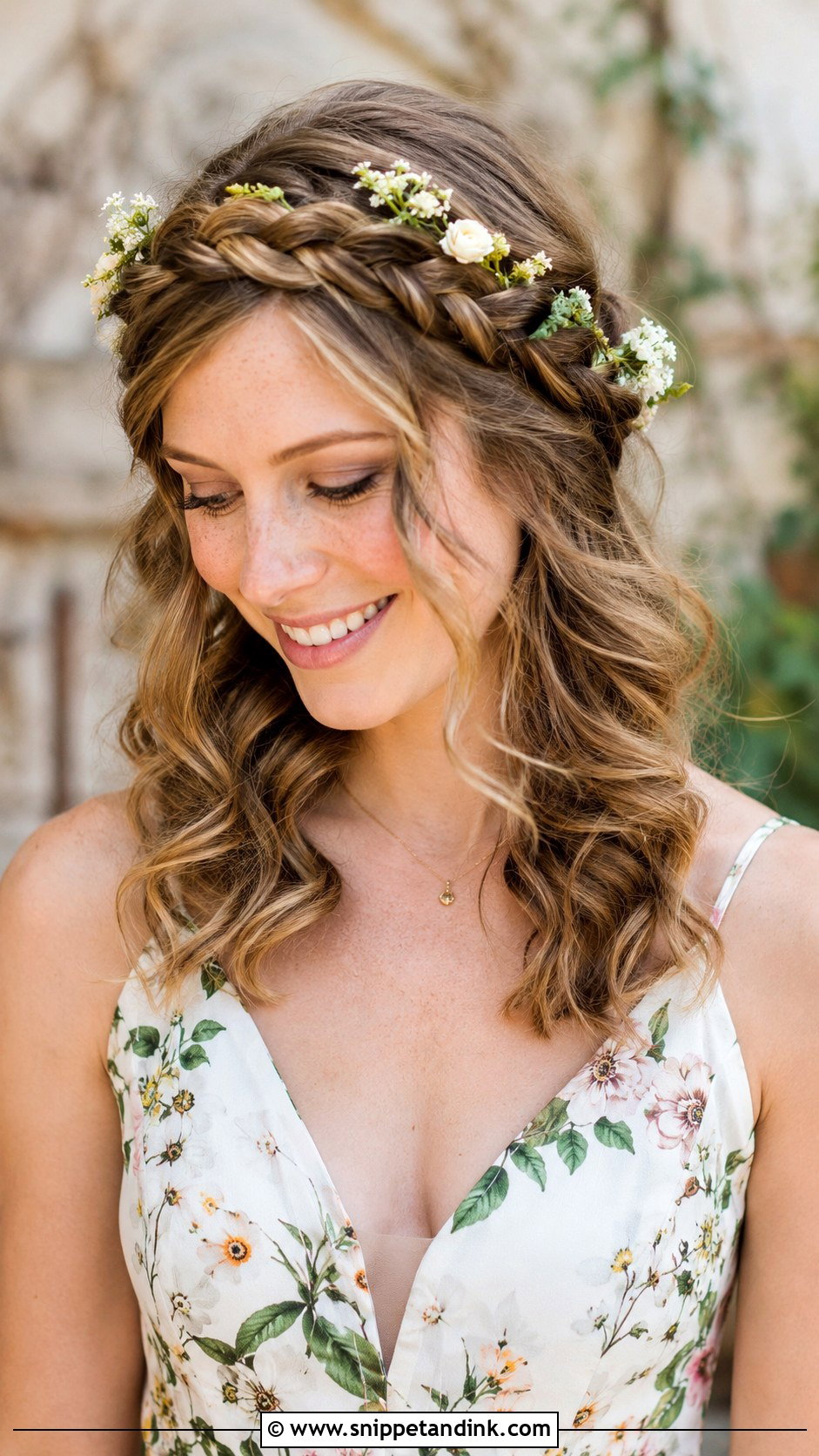 Crown Braid for Engagement - Snippet and Ink - 25 Simple Engagement Hairstyles