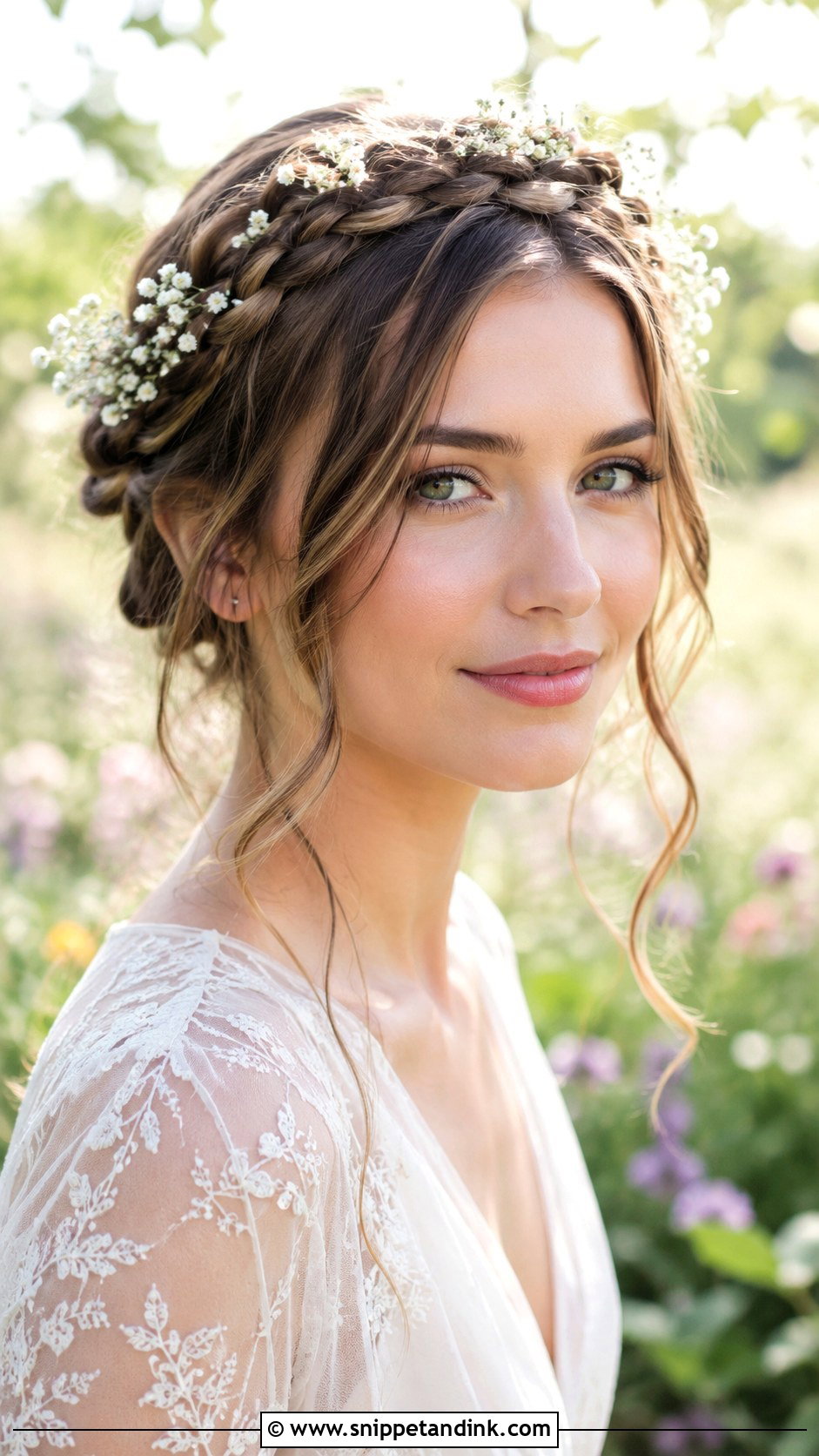 Crown Braid for Engagement - Snippet and Ink - 25 Hair Styles for Engagement