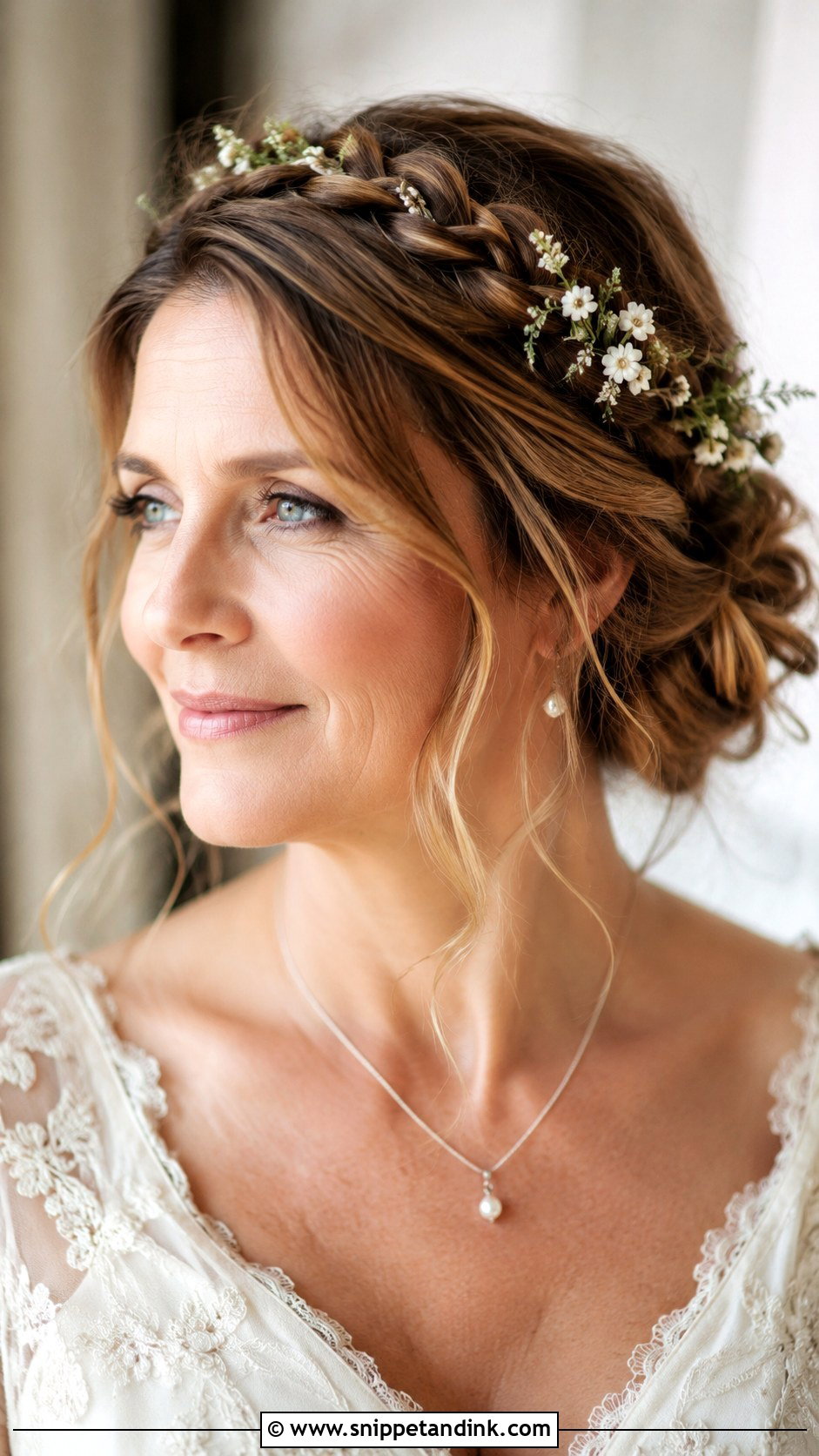 Crown Braid for Mother of the Groom - Snippet and Ink - 20 Hair Styles for Mother of the Groom