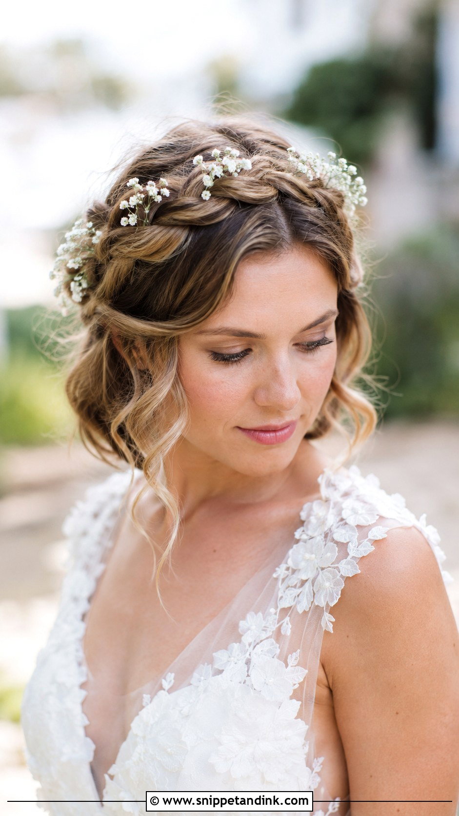 Crown Braid for Short Hair - Snippet and Ink - 20 Formal Hairstyles for Short Hair Wedding