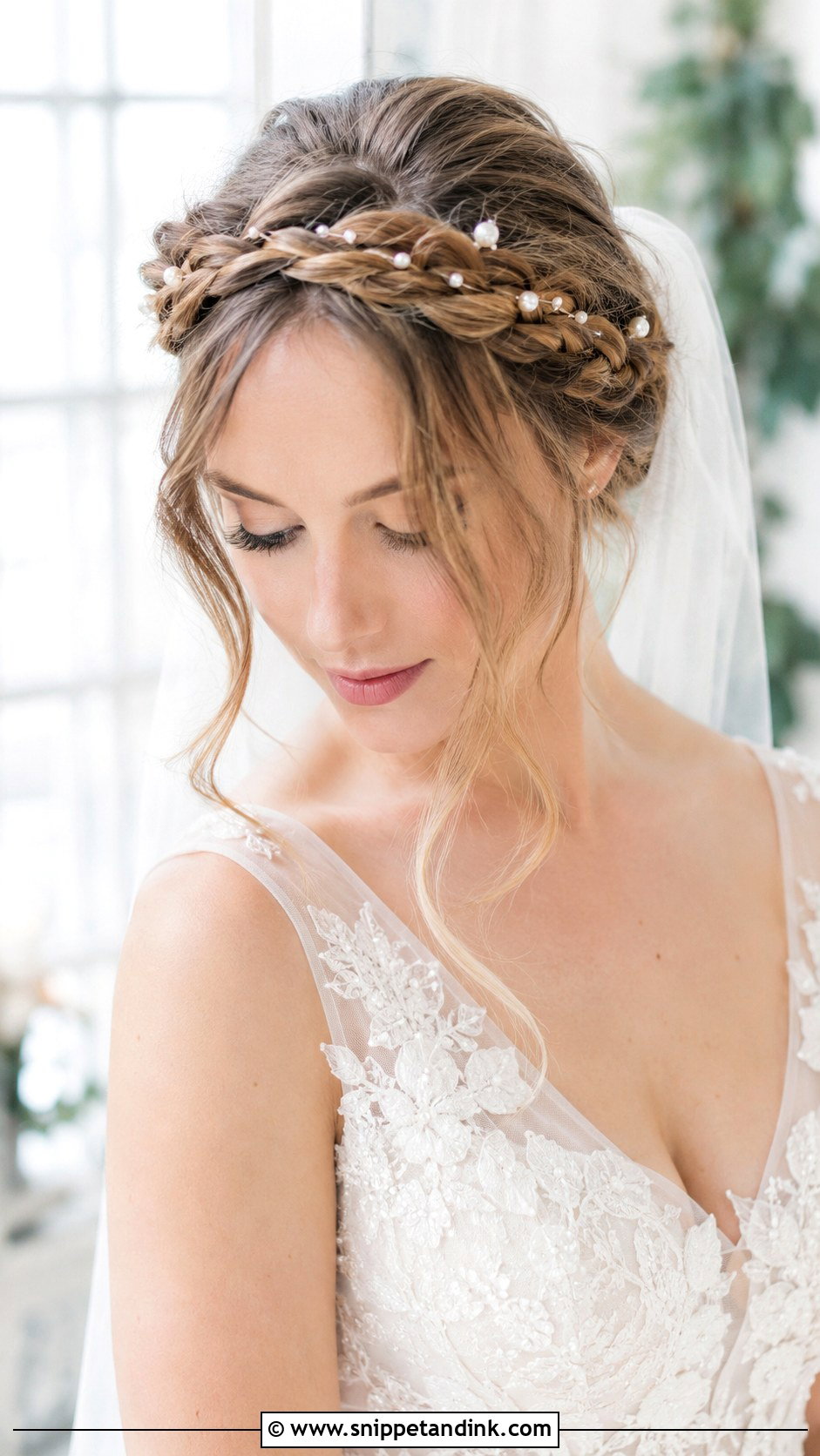 Crown Braid for Wedding - Snippet and Ink - 25 Braid Hairstyles for Wedding