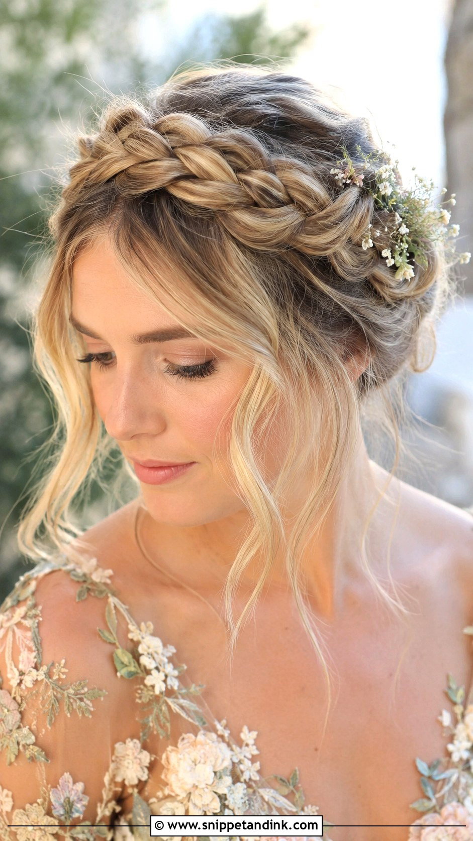 Crown Braid for Wedding - Snippet and Ink - 25 Hairstyles for Wedding Function