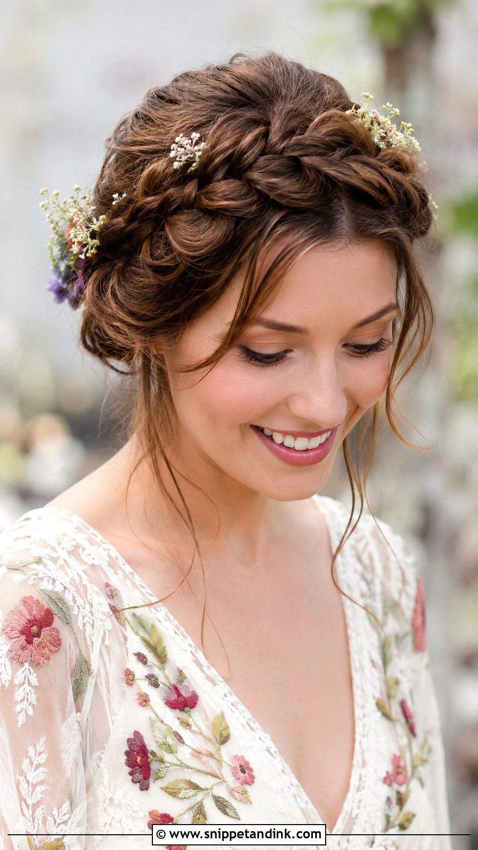 Crown Braid for Wedding Guest - Snippet and Ink - 25 Hairstyles for Wedding Party
