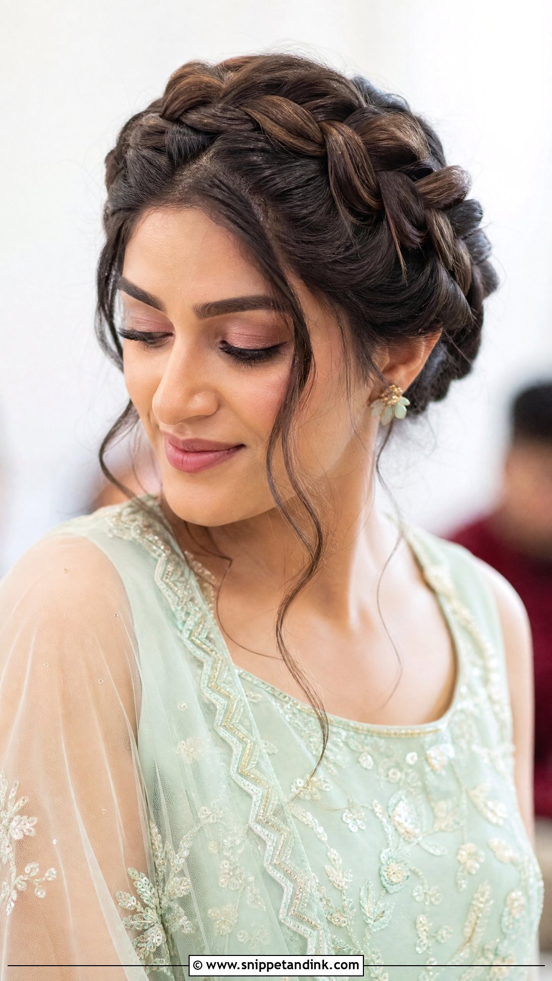 Crown Braid - Snippet and Ink - 15 Bridal Guest Hair Ideas