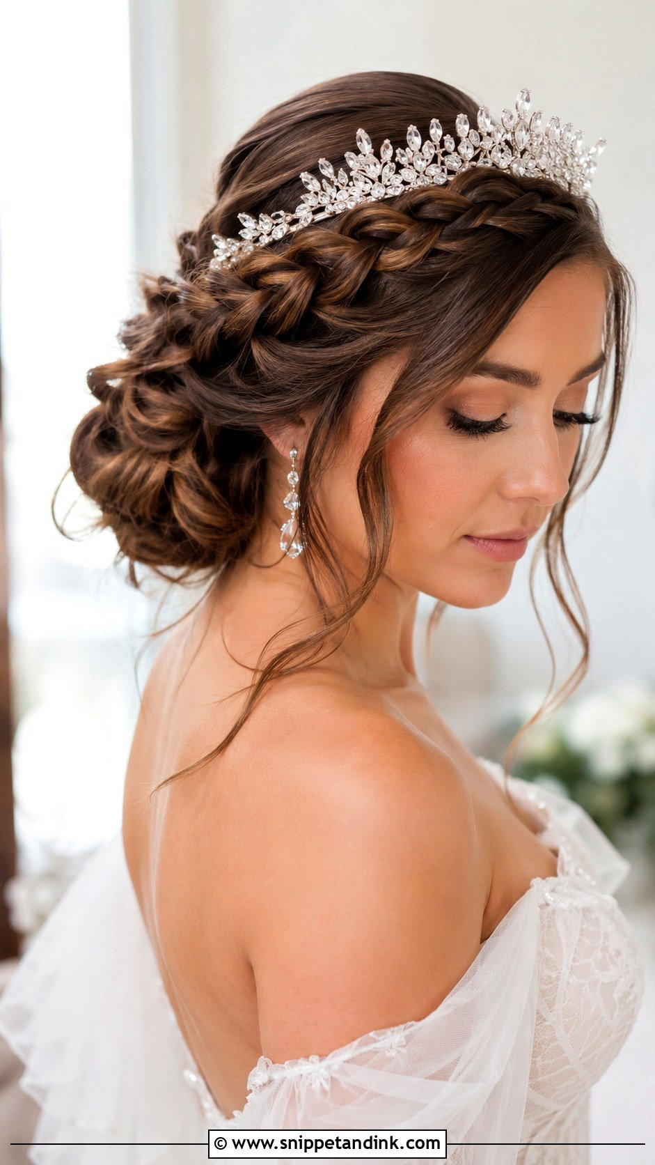 Crown Bride Braided Updo - Snippet and Ink - 20 Crown Bride Hairstyle Ideas