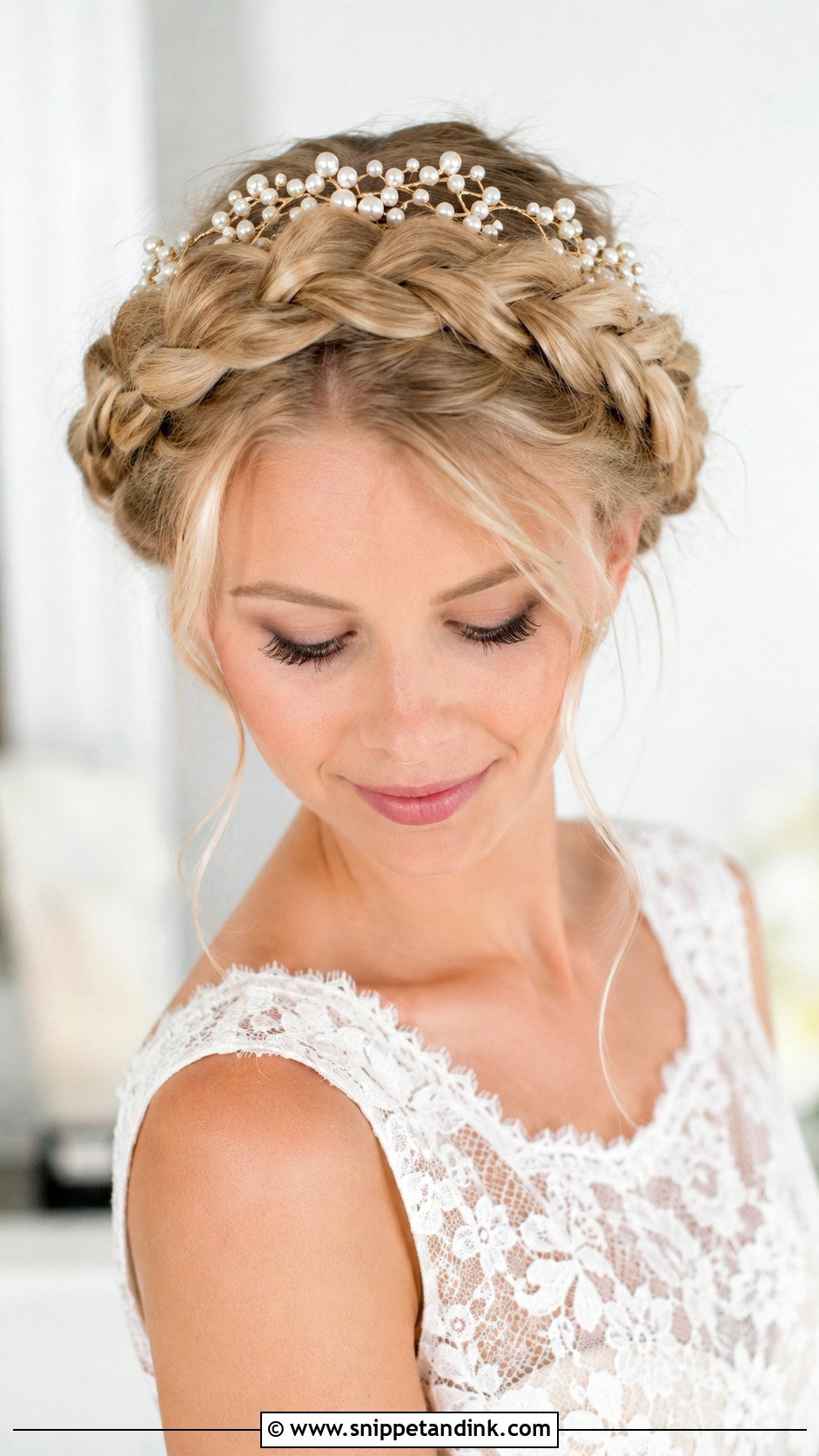 Crown Bride Crown Braid - Snippet and Ink - 20 Crown Bride Hairstyle Ideas