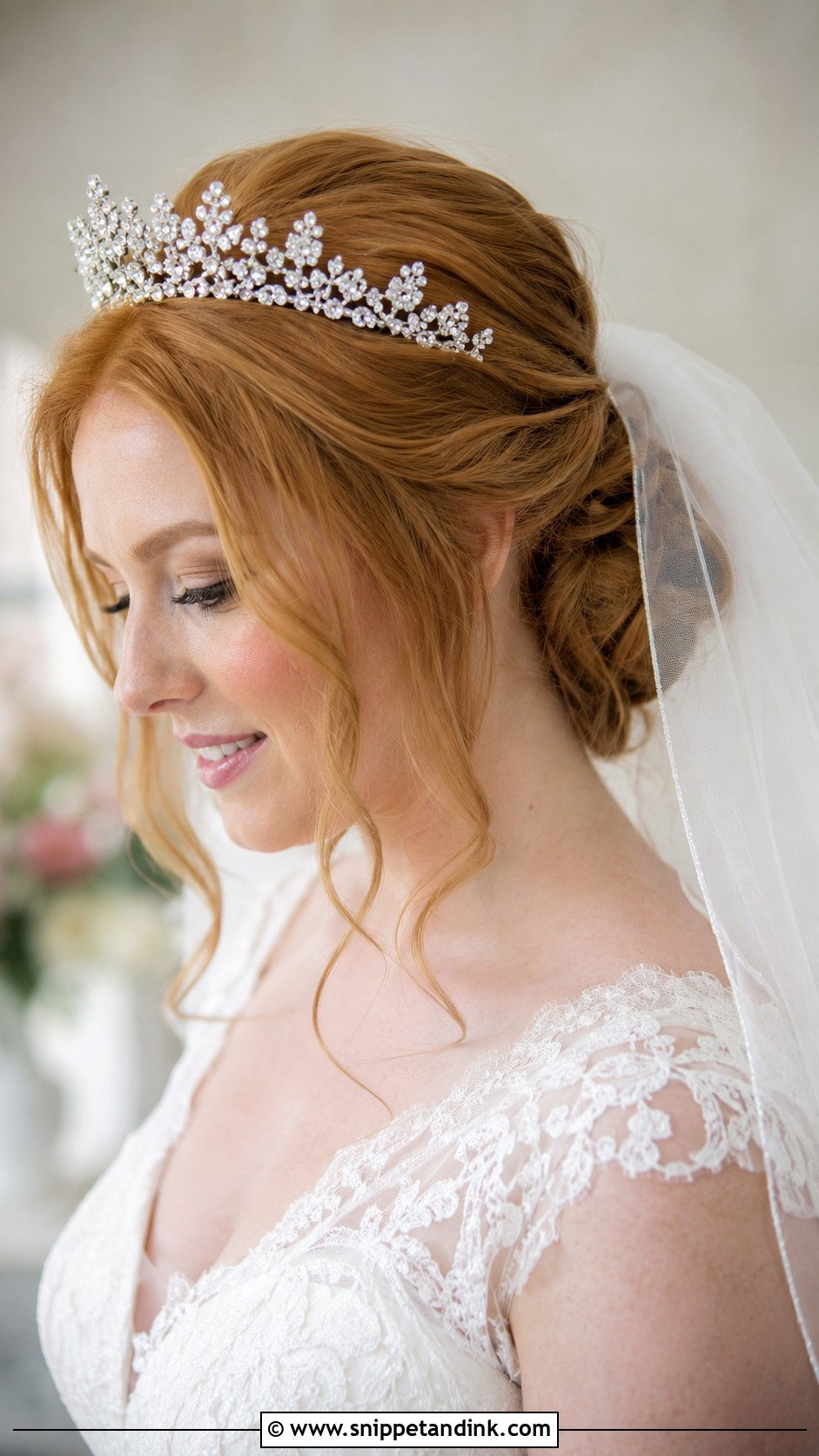 Crown Bride Veil Hairstyle - Snippet and Ink - 20 Crown Bride Hairstyle Ideas