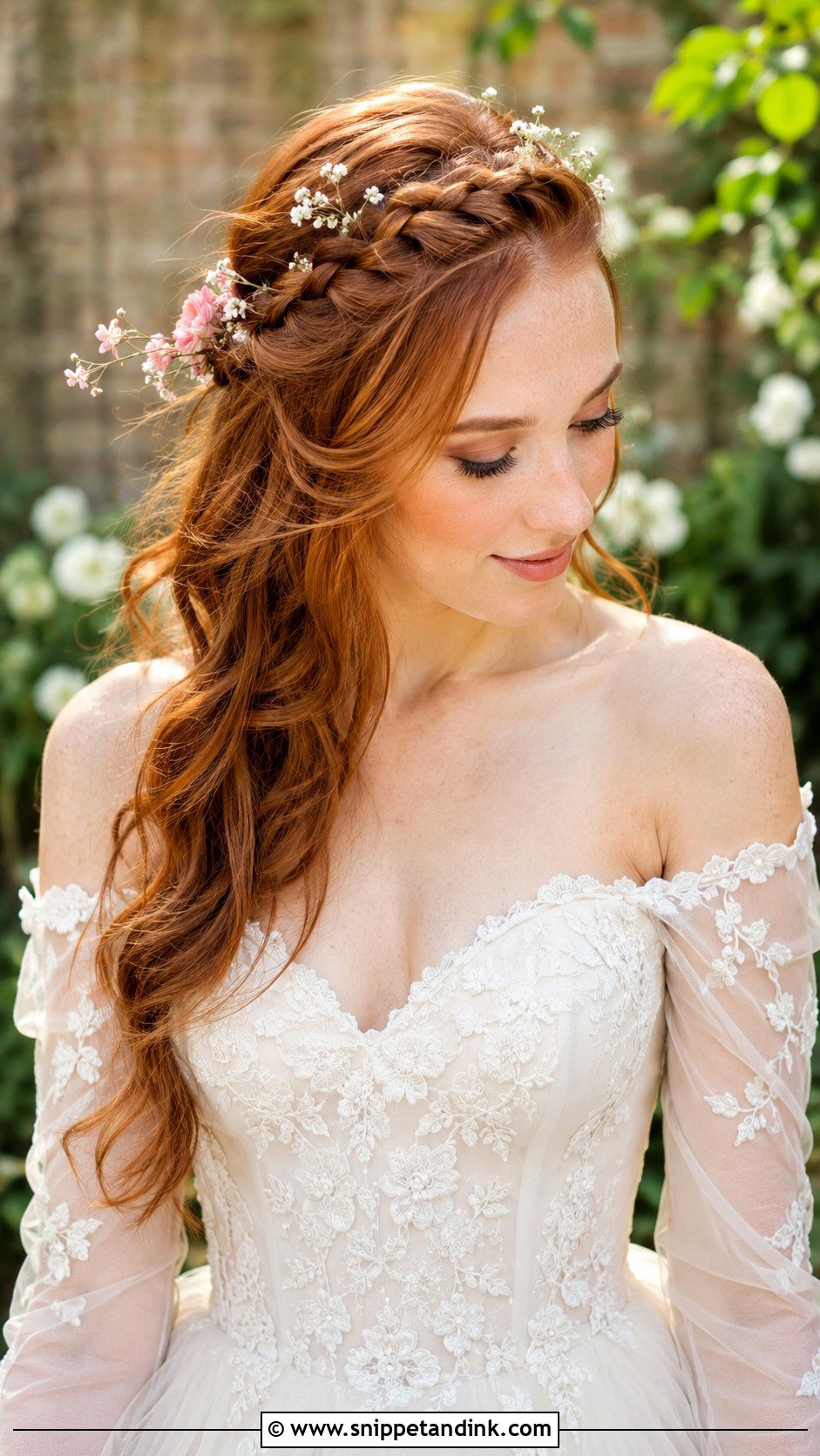 Crown Side Braid for Wedding - Snippet and Ink - 20 Side Braid Hairstyles for Wedding