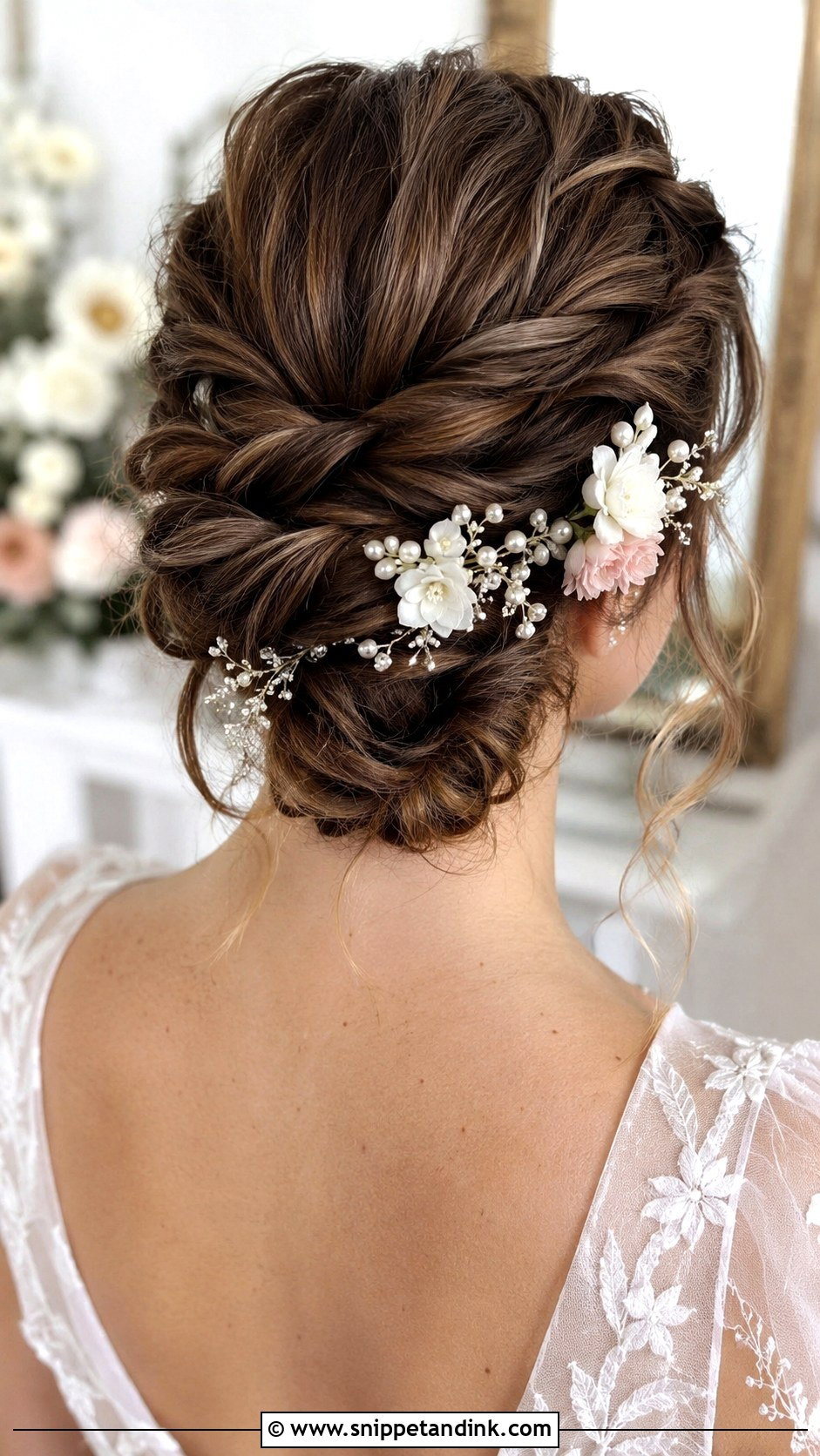 Crown Twist Updo for Long Hair - Snippet and Ink - 30 Hairstyles for Long Hair Wedding