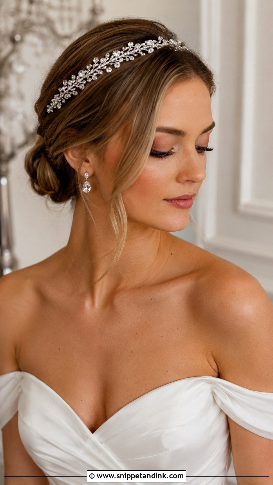 Crystal Bridal Headband - Snippet and Ink - 20 Wedding Hair Accessories for Bride