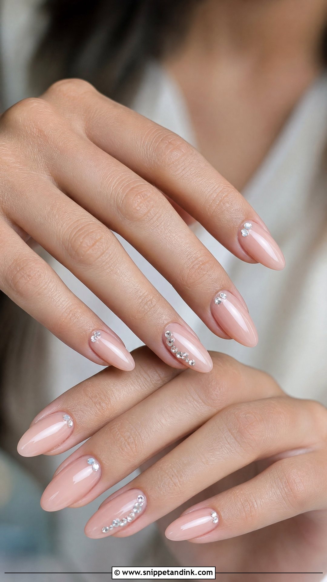 Crystal Engagement Nails - Snippet and Ink - 25 Nail Art for Engagement Brides Ideas