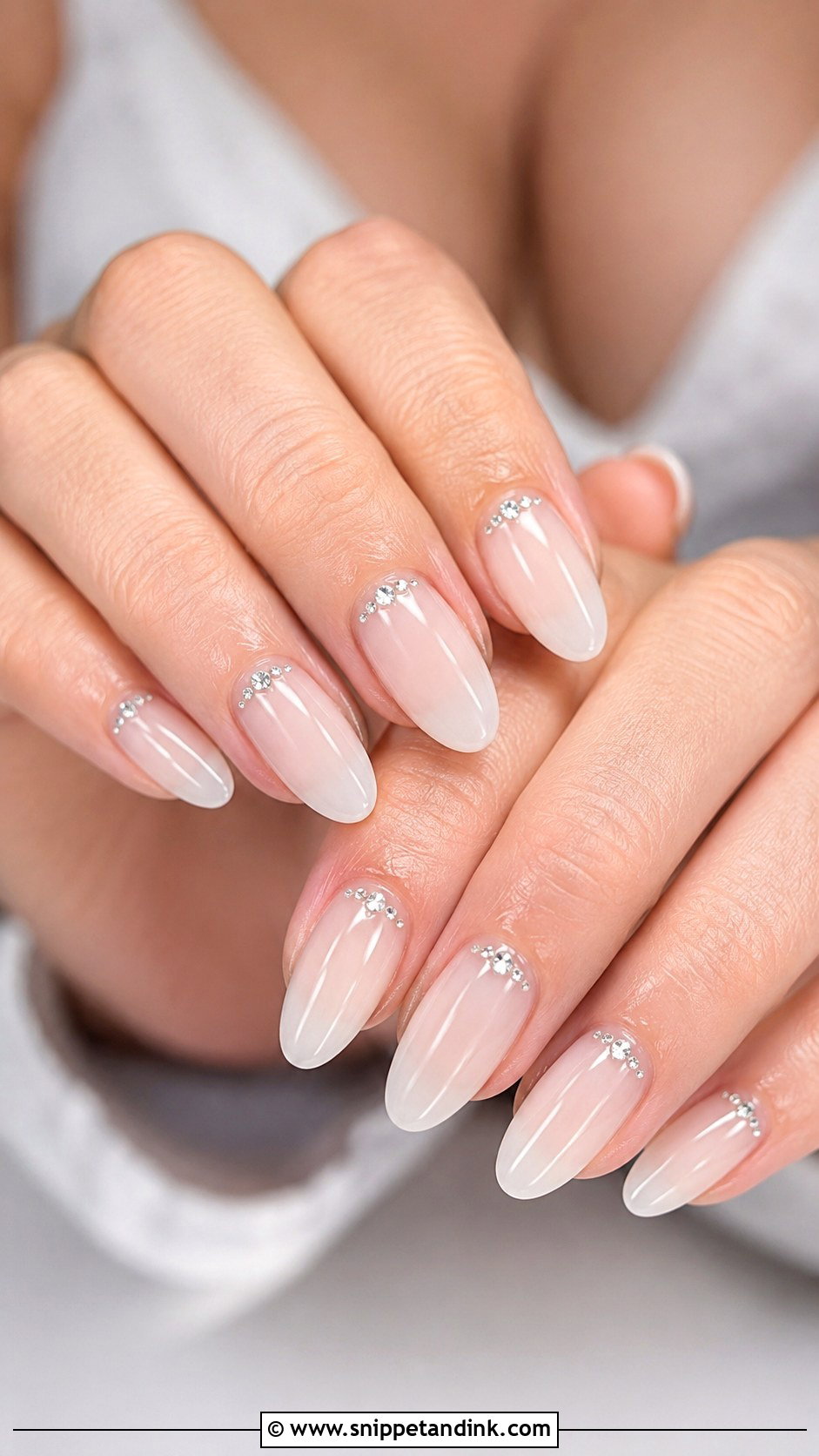 Crystal Gel X Wedding Nails - Snippet and Ink - 20 Gel X Wedding Nails