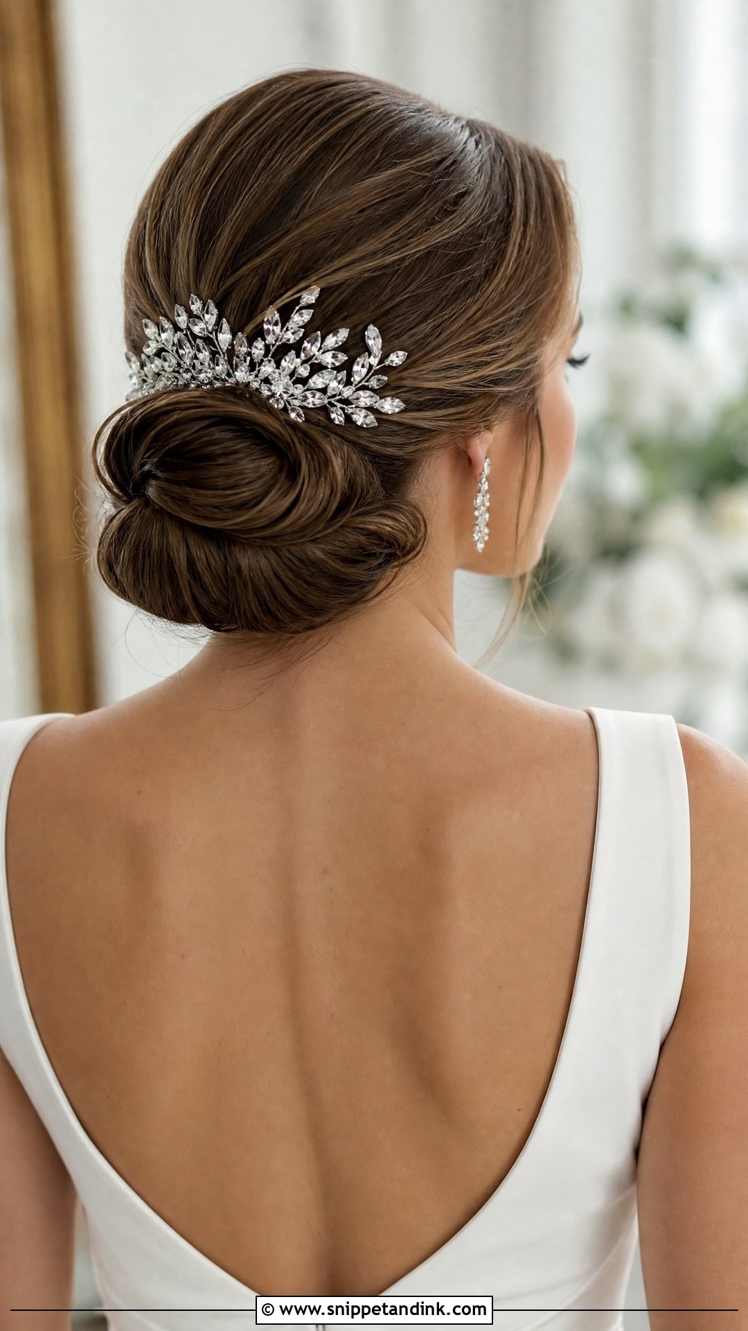 Crystal Hair Comb for Bridal Updo - Snippet and Ink - 30 Hair Accessories for Wedding