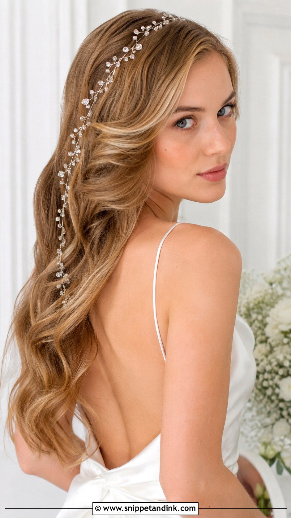 Crystal Hair Vine for Wedding - Snippet and Ink - 20 Wedding Hair Jewelry Ideas