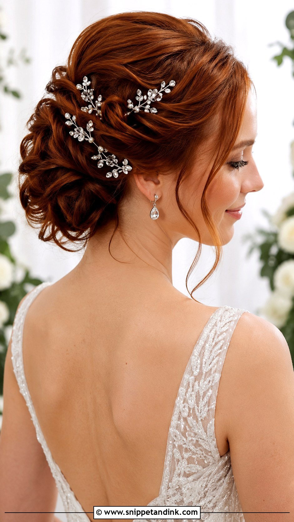 Crystal Hairpin Set for Wedding - Snippet and Ink - 20 Wedding Hair Jewelry Ideas