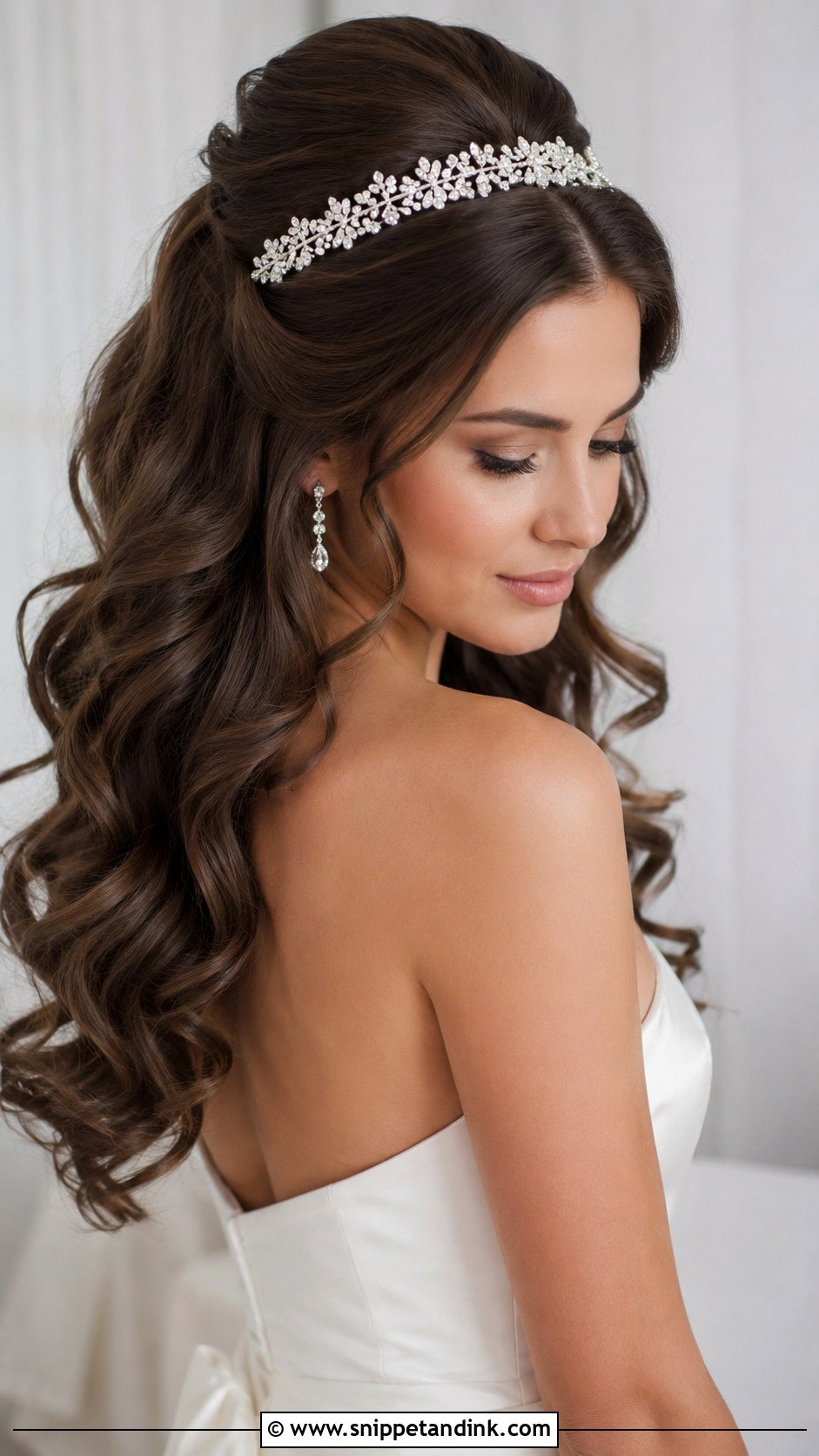 Crystal Headband Wedding Hairstyle - Snippet and Ink - 20 Headband Wedding Hairstyles