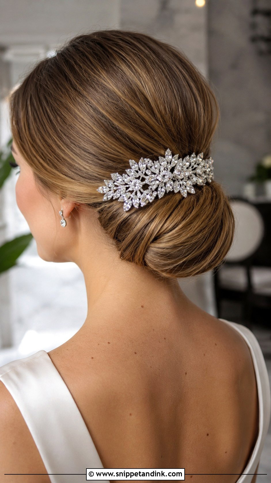 Crystal Rhinestone Statement Clip - Snippet and Ink - 20 Bridal Hair Clip Ideas
