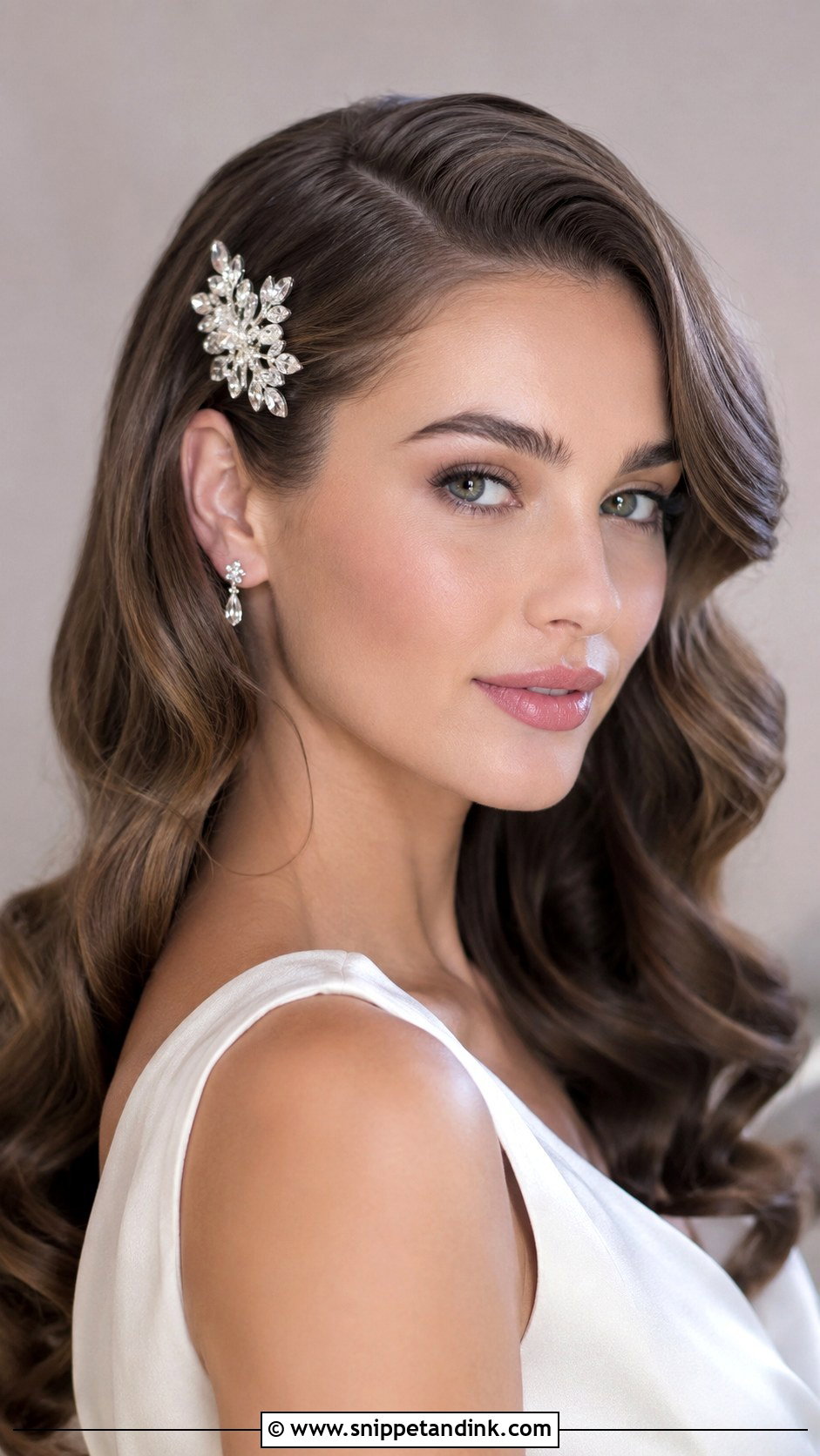 Crystal Side Wedding Hair Clip - Snippet and Ink - 15 Side Wedding Hair Clips